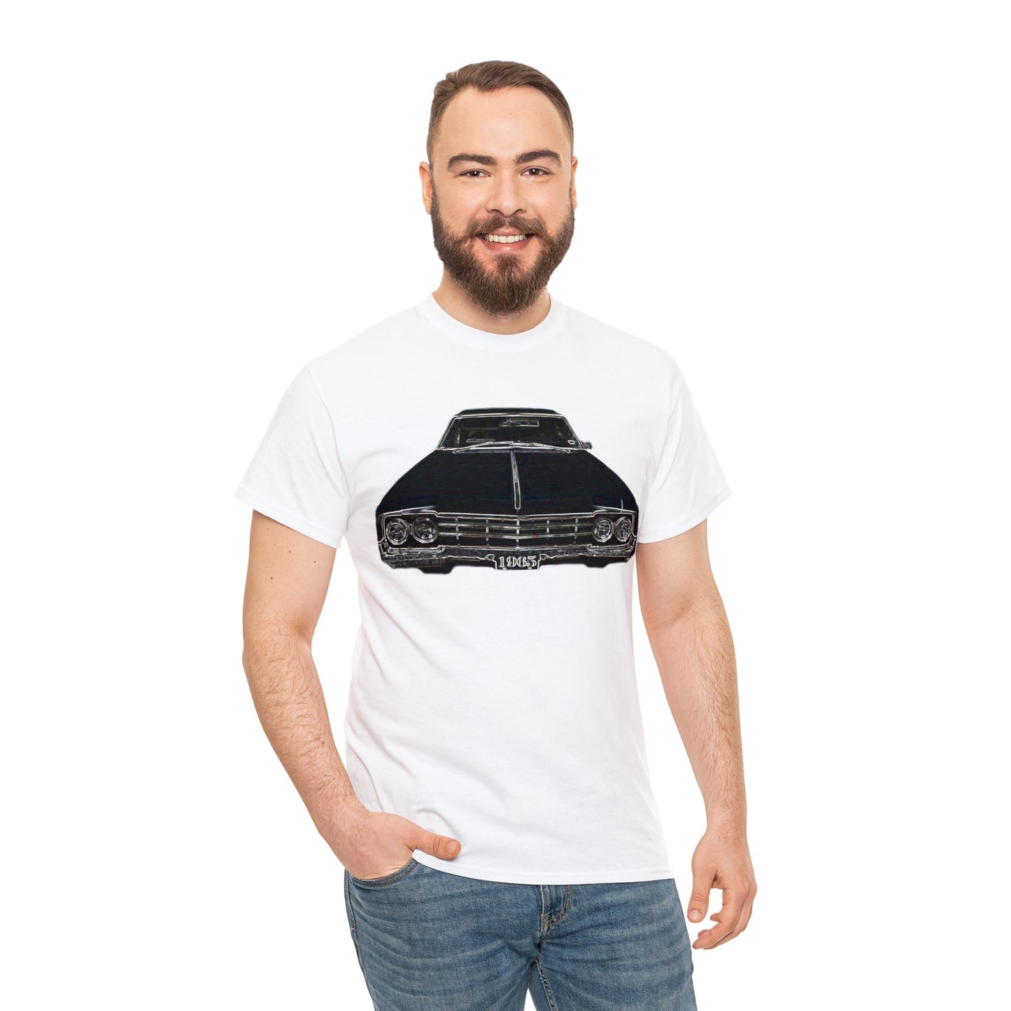 1965 Oldsmobile, Vintage Car, Retro Car Heavy Cotton Tee