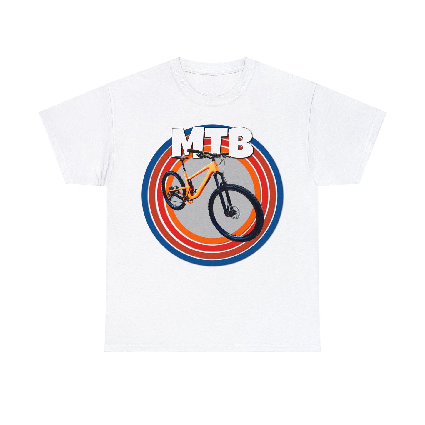 Mountain Bike, Mountain Biker, Full Suspension Mountain Bike, MTB Heavy Cotton Tee