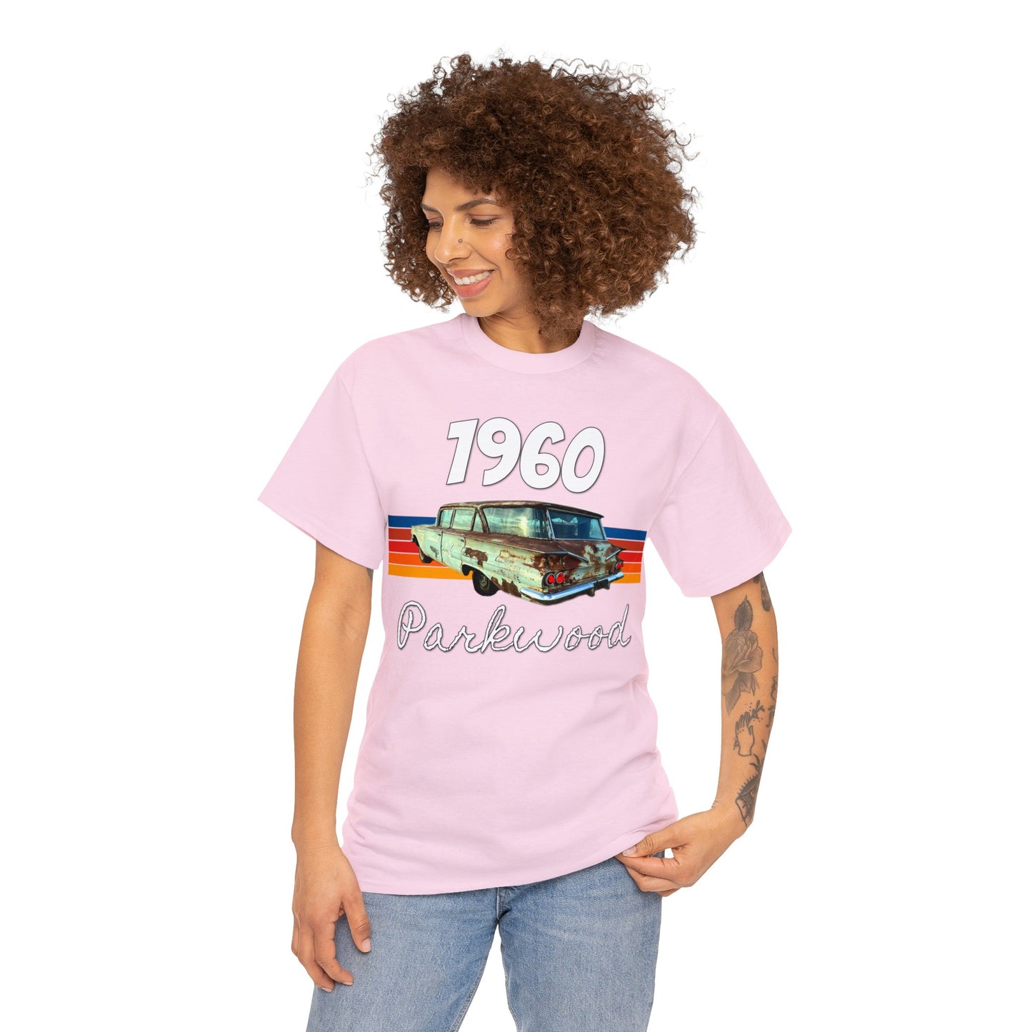 Vintage 1960 Parkwood Station Wagon, Station Wagon, Family Car Heavy Cotton Tee