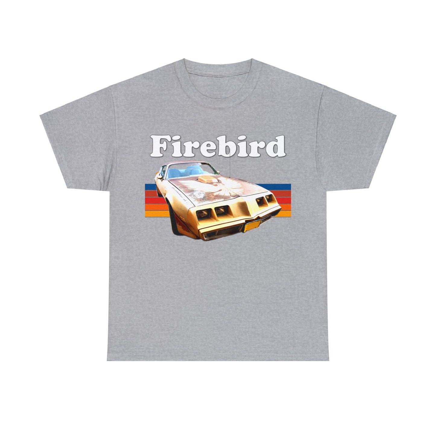 Vintage Firebird Car, Trans Am Car, Retro 1970s Car, Antique Fire Bird Heavy Cotton Tee