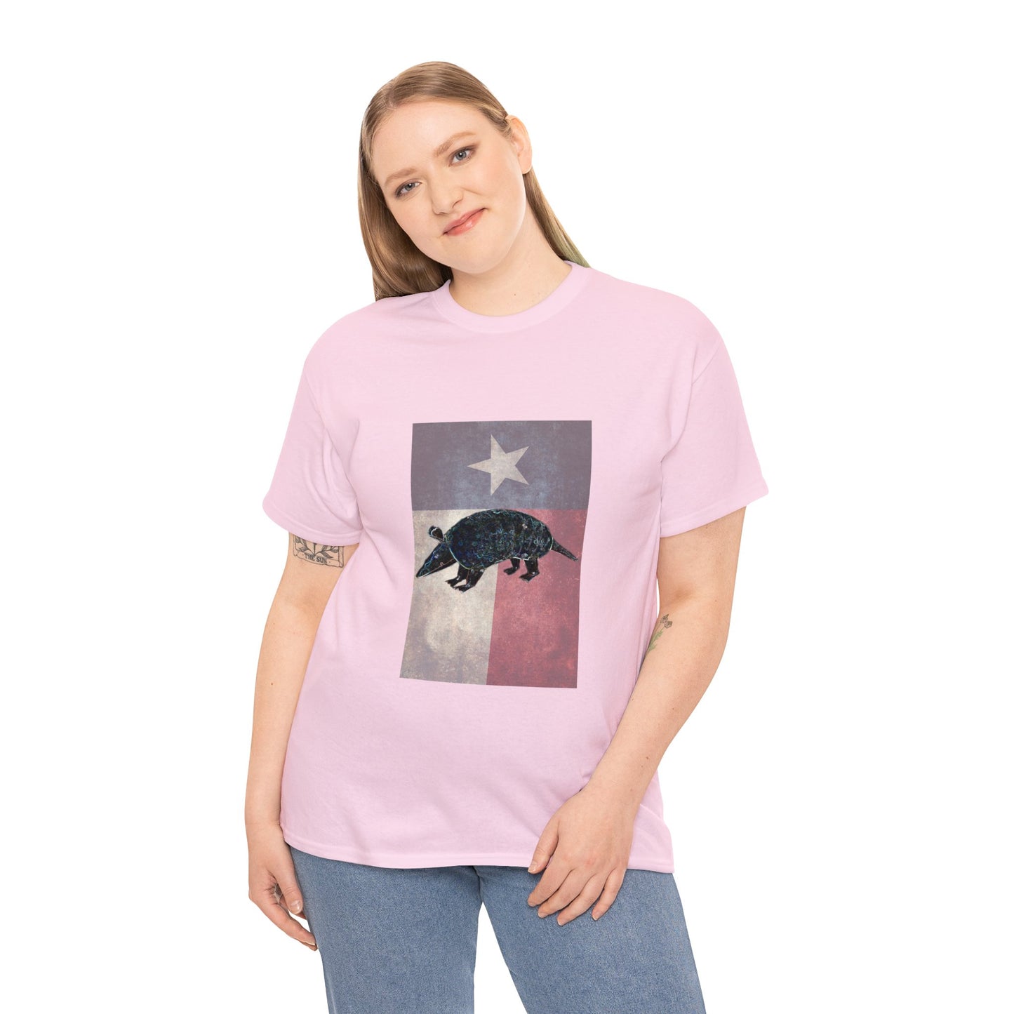 Vintage Texas Flag Armadillo Heavy Cotton Tee