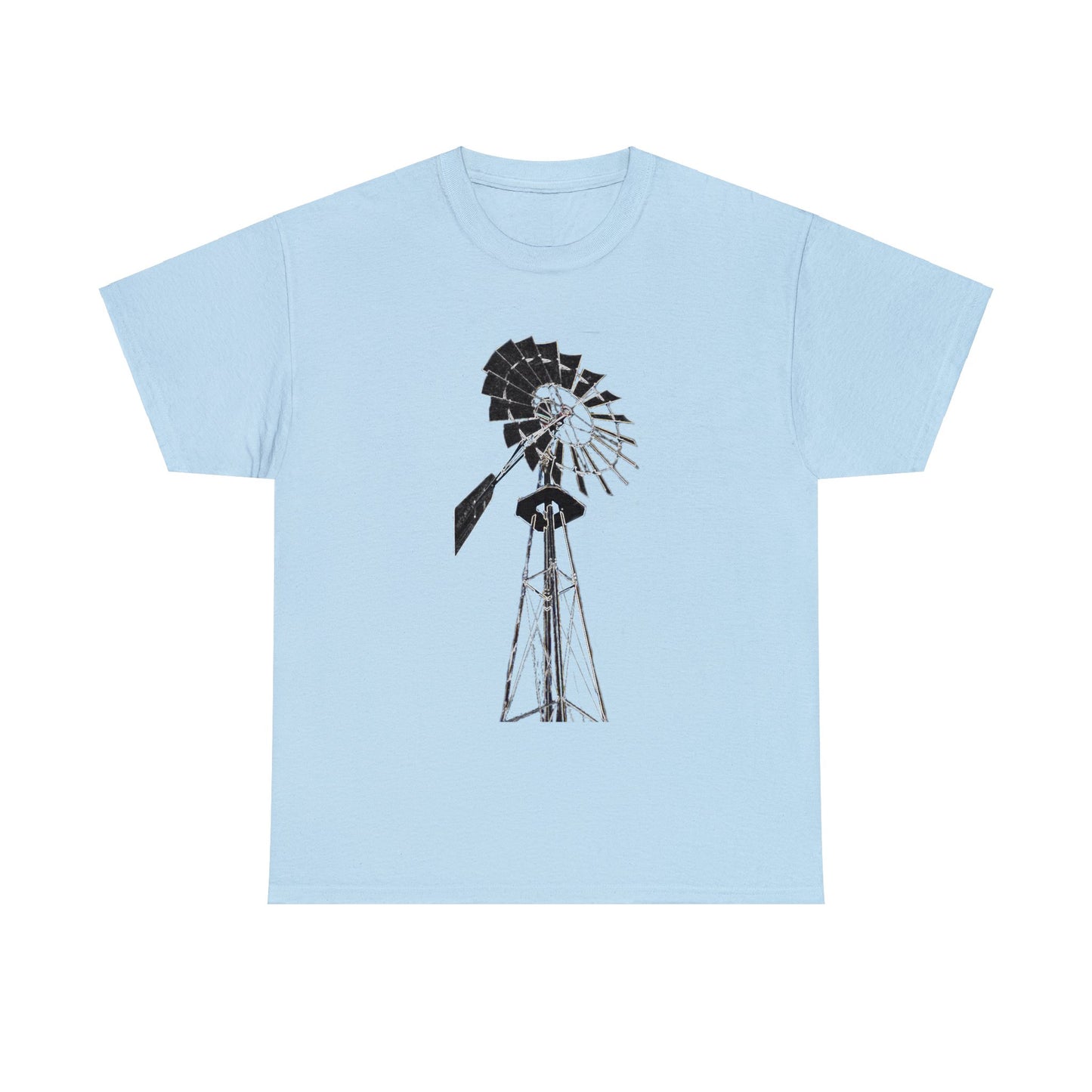Windmill, Country Boy, Country Girl, Farmer, Vintage, Retro Heavy Cotton Tee