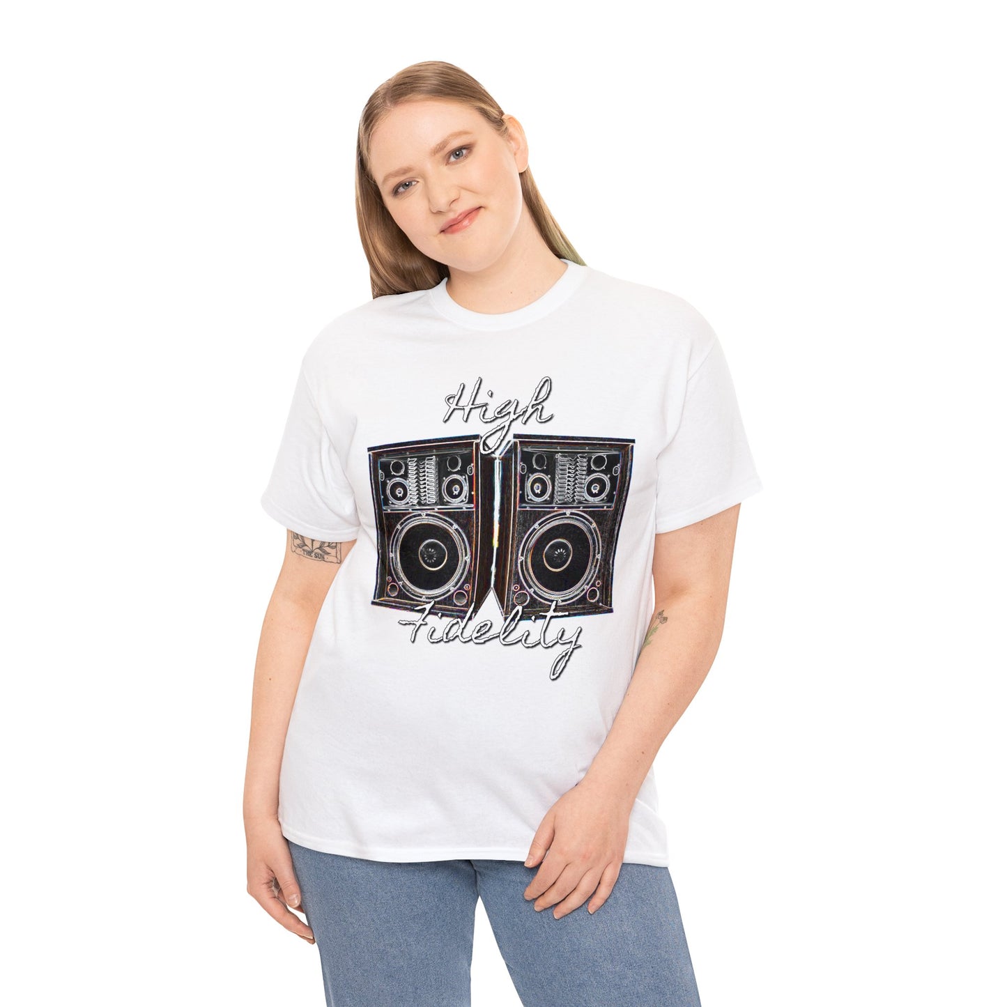 Audiophile, Vintage Stereo Speakers, High Fidelity, Lover of Music, Vintage Heavy Cotton Tee