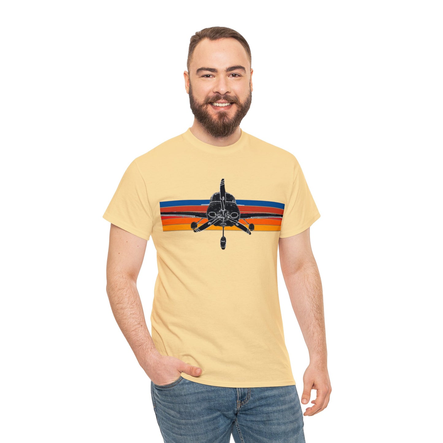 Private Airplane, Prop Plane, SR22 GTS Airplane Heavy Cotton Tee