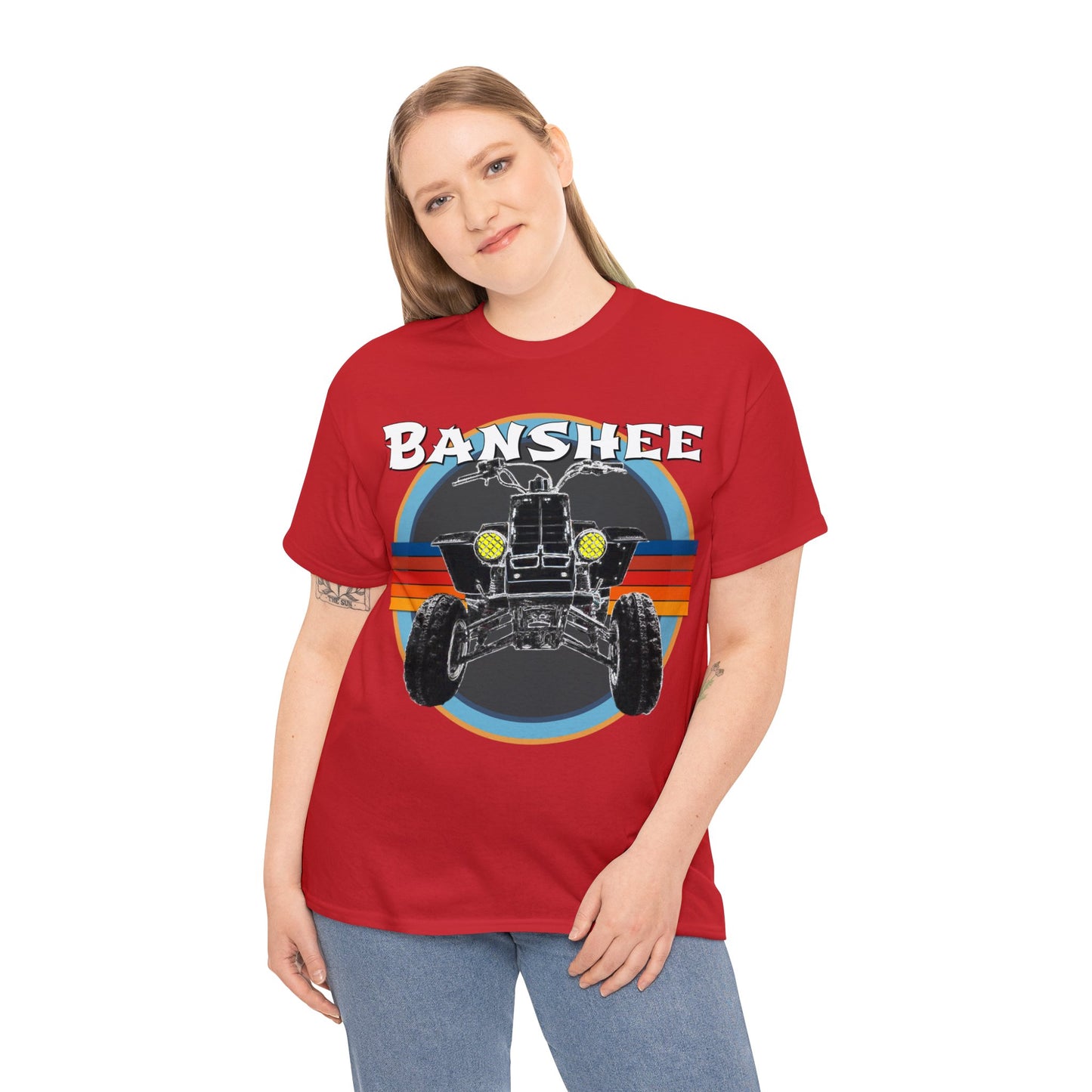 Banshee Quad ATV, Banshee Four Wheeler, Quad Bike Heavy Cotton Tee