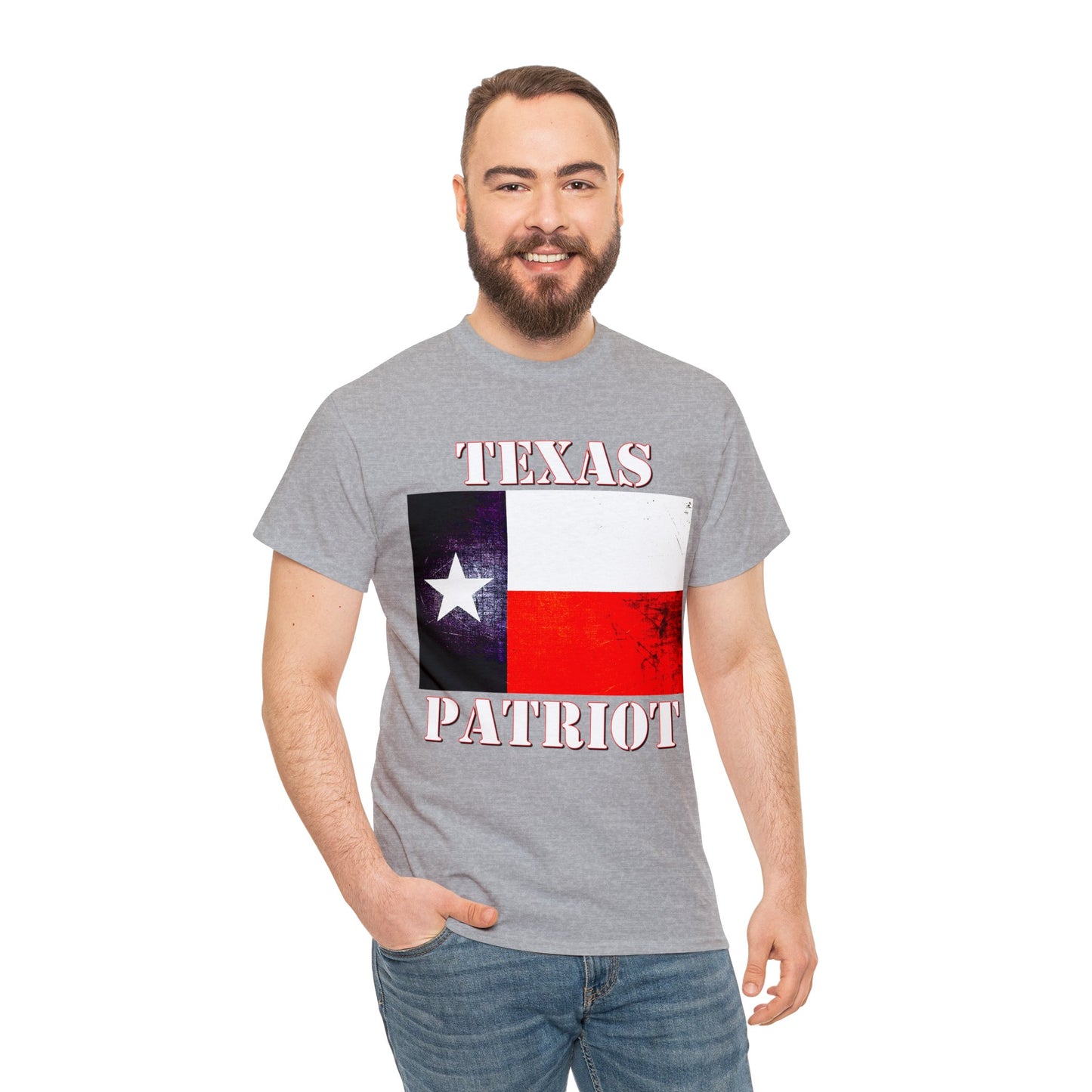 Texas Patriot Texas Pride Texan Heavy Cotton Tee