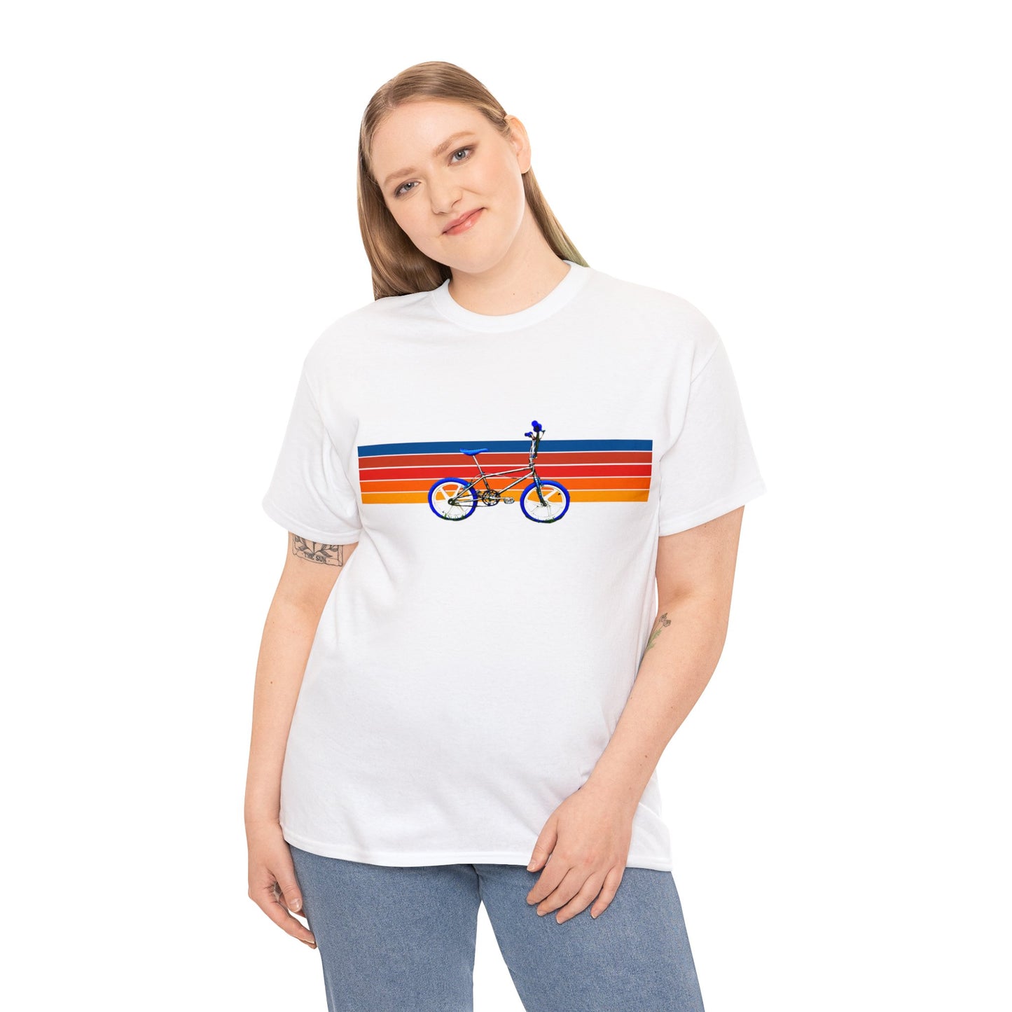 BMX, Old School Bike, Vintage BMX Bike, Retro Dirt Bicycle, 1980's Heavy Cotton Tee