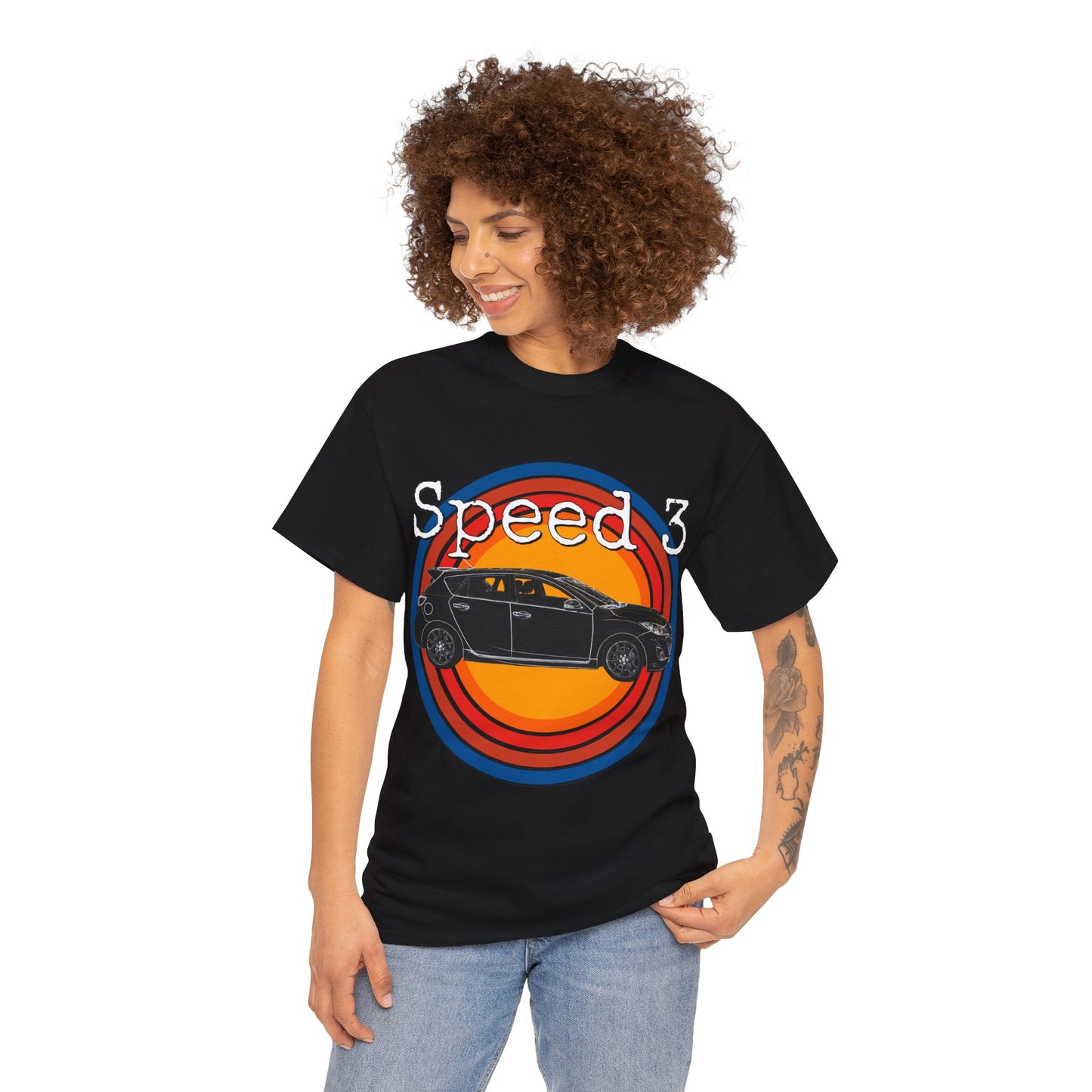 Speed 3 Hot Hatch Turbo Charged Car Subie Heavy Cotton Tee