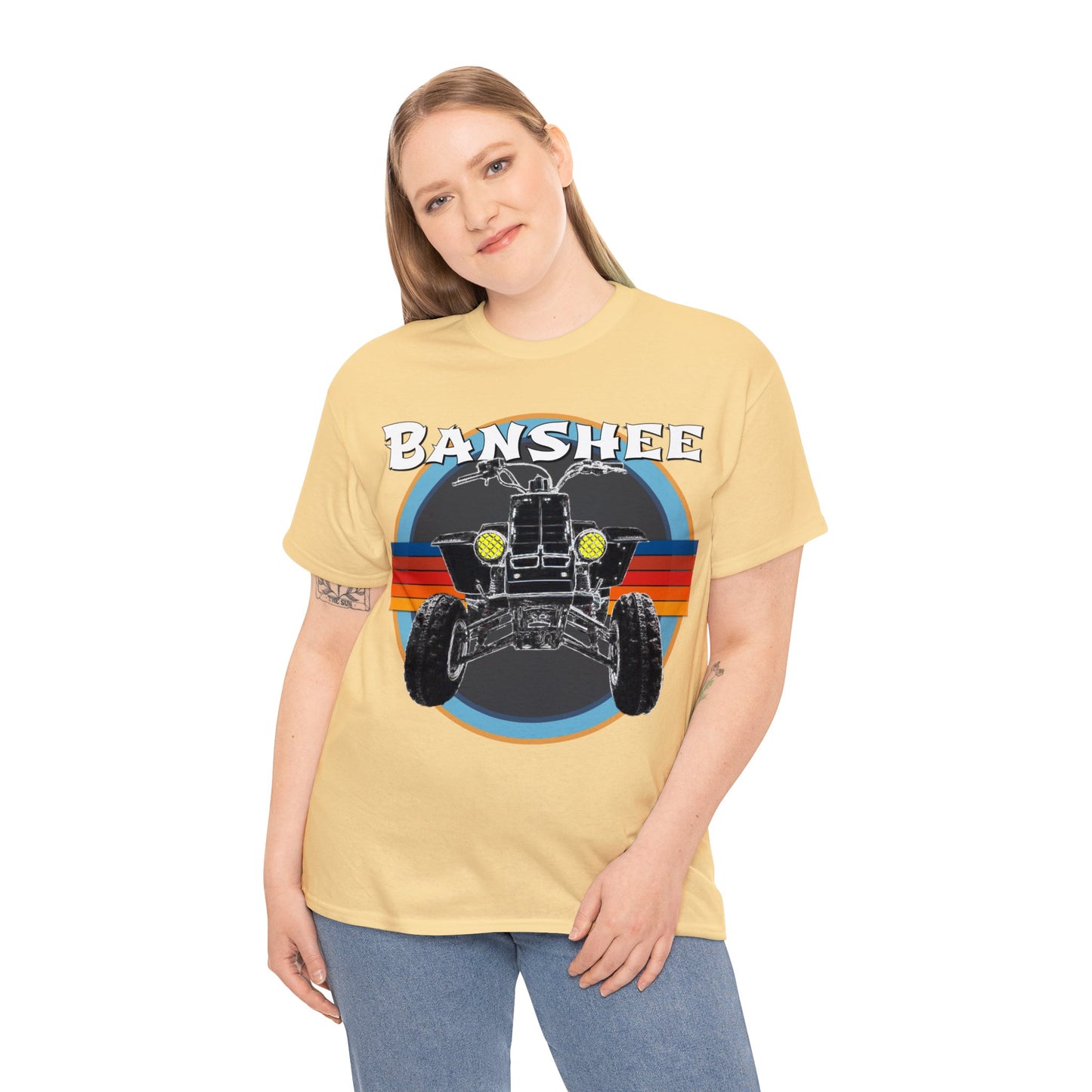 Banshee Quad ATV, Banshee Four Wheeler, Quad Bike Heavy Cotton Tee