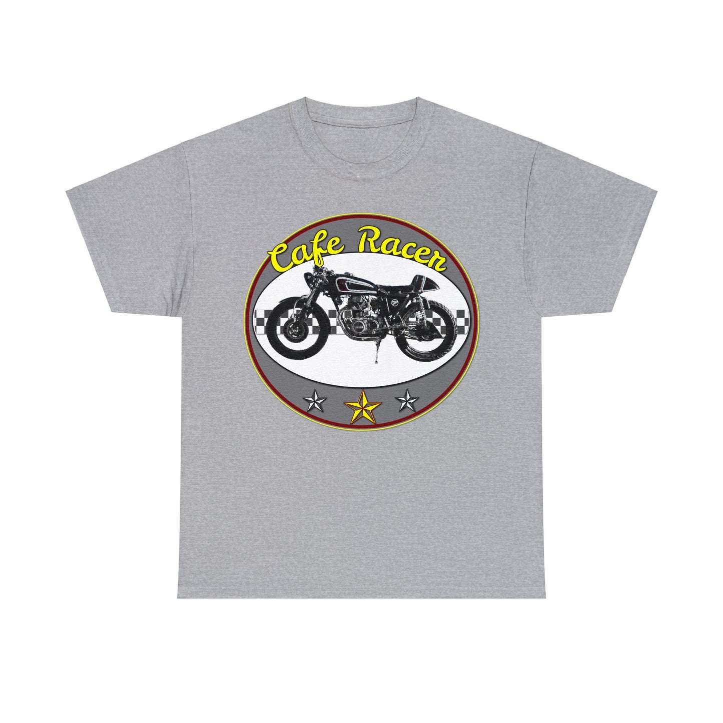 Cafe Racer Motorcycle, Street Bike, Street Motorcycle Heavy Cotton Tee