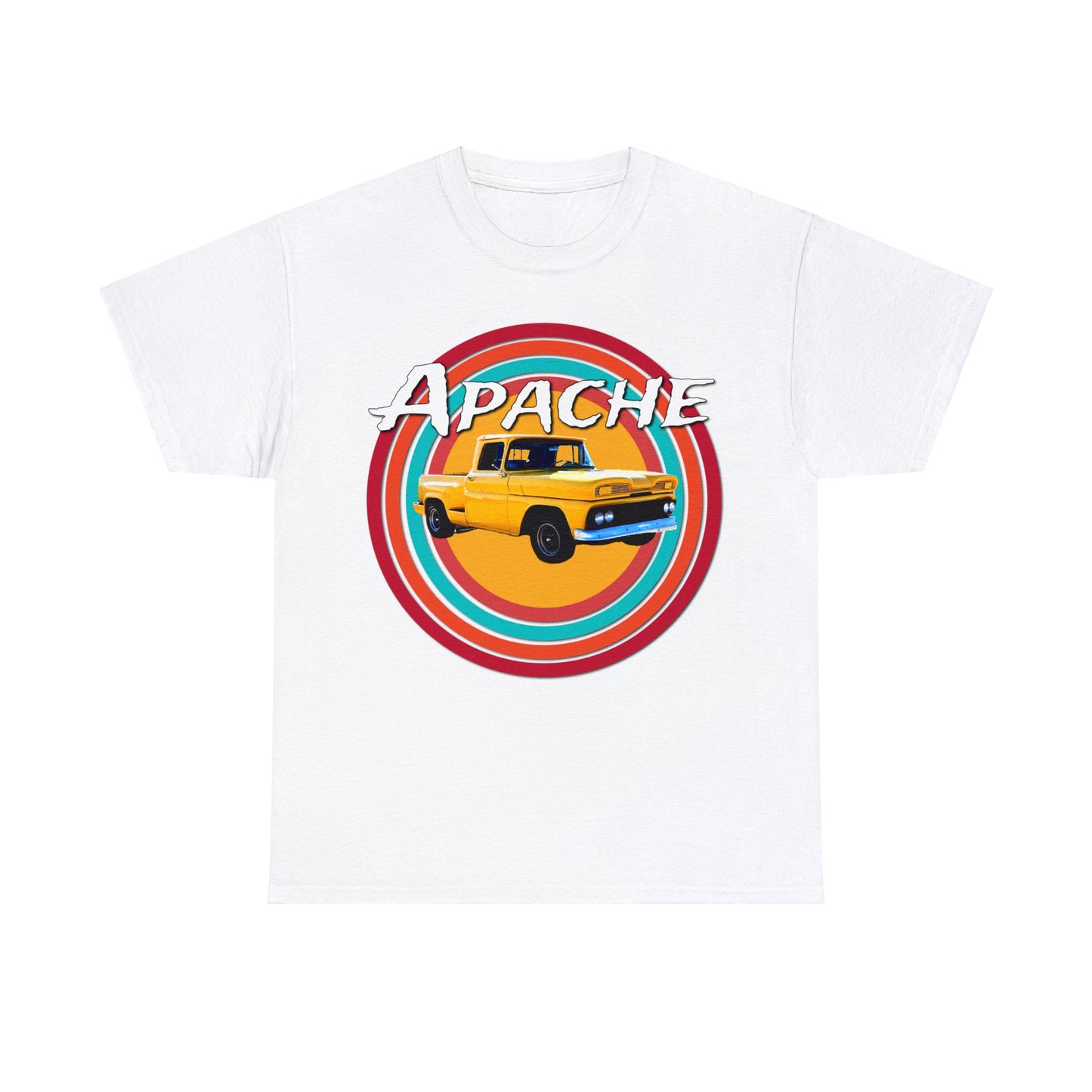 Apache C 10 Pickup Truck, 1960's Pickup Truck, Cool Vintage Pickup Truck Heavy Cotton Tee