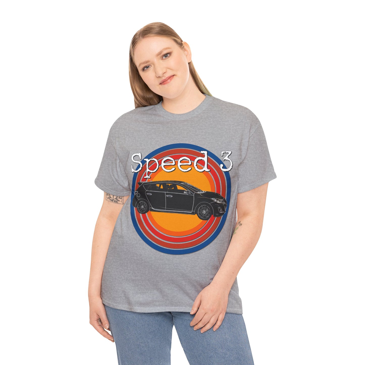 Speed 3 Hot Hatch Turbo Charged Car Subie Heavy Cotton Tee