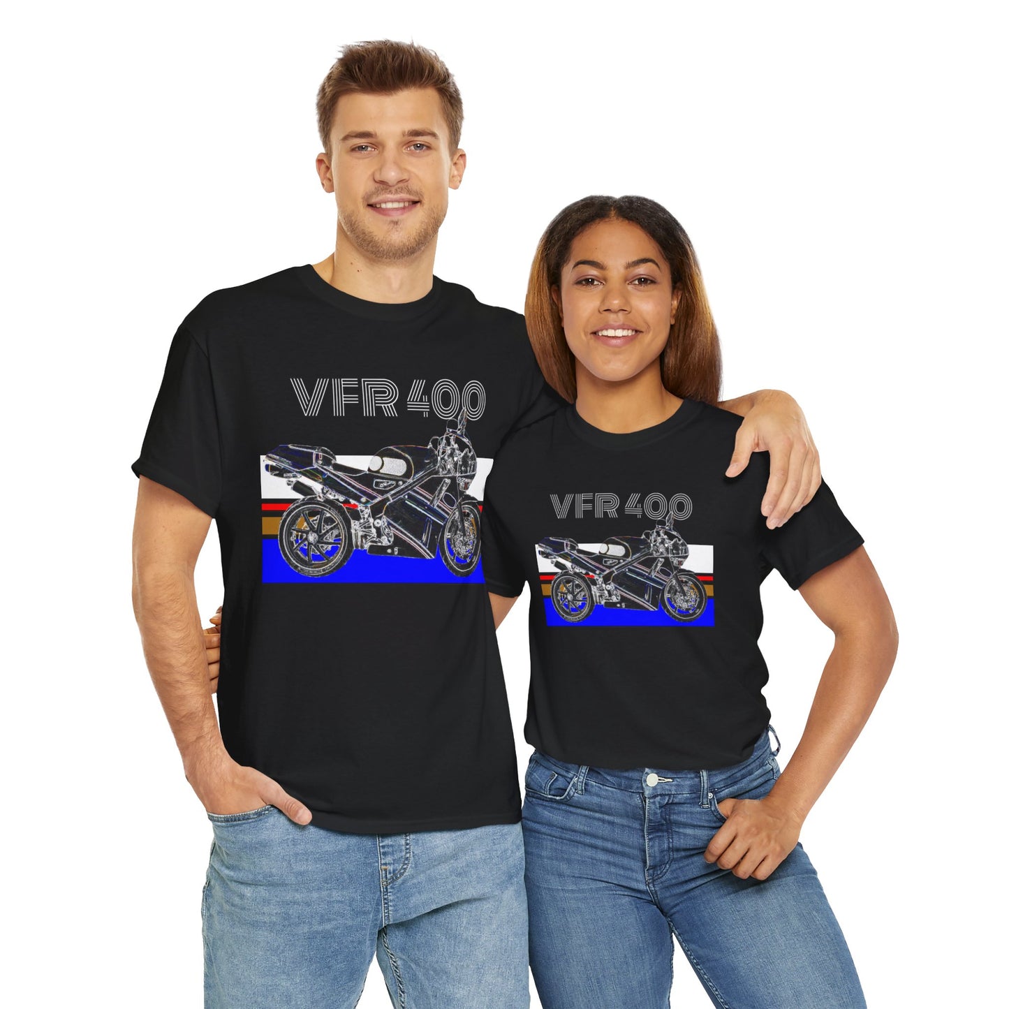 VFR 400 Motorcycle, Street Bike, Street Motorcycle, Sport Bike Heavy Cotton Tee