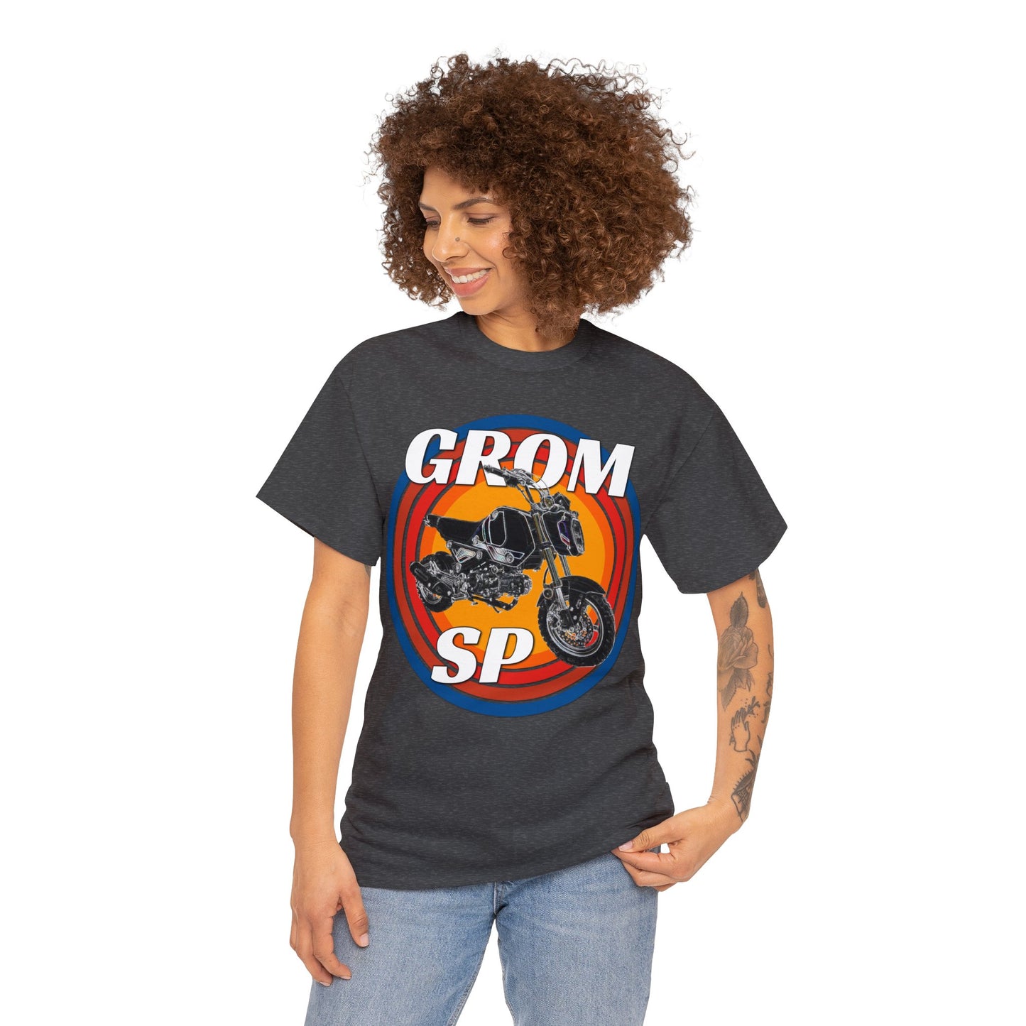 Grom SP Motorcycle Minibike Motocross Motor Bike Heavy Cotton Tee