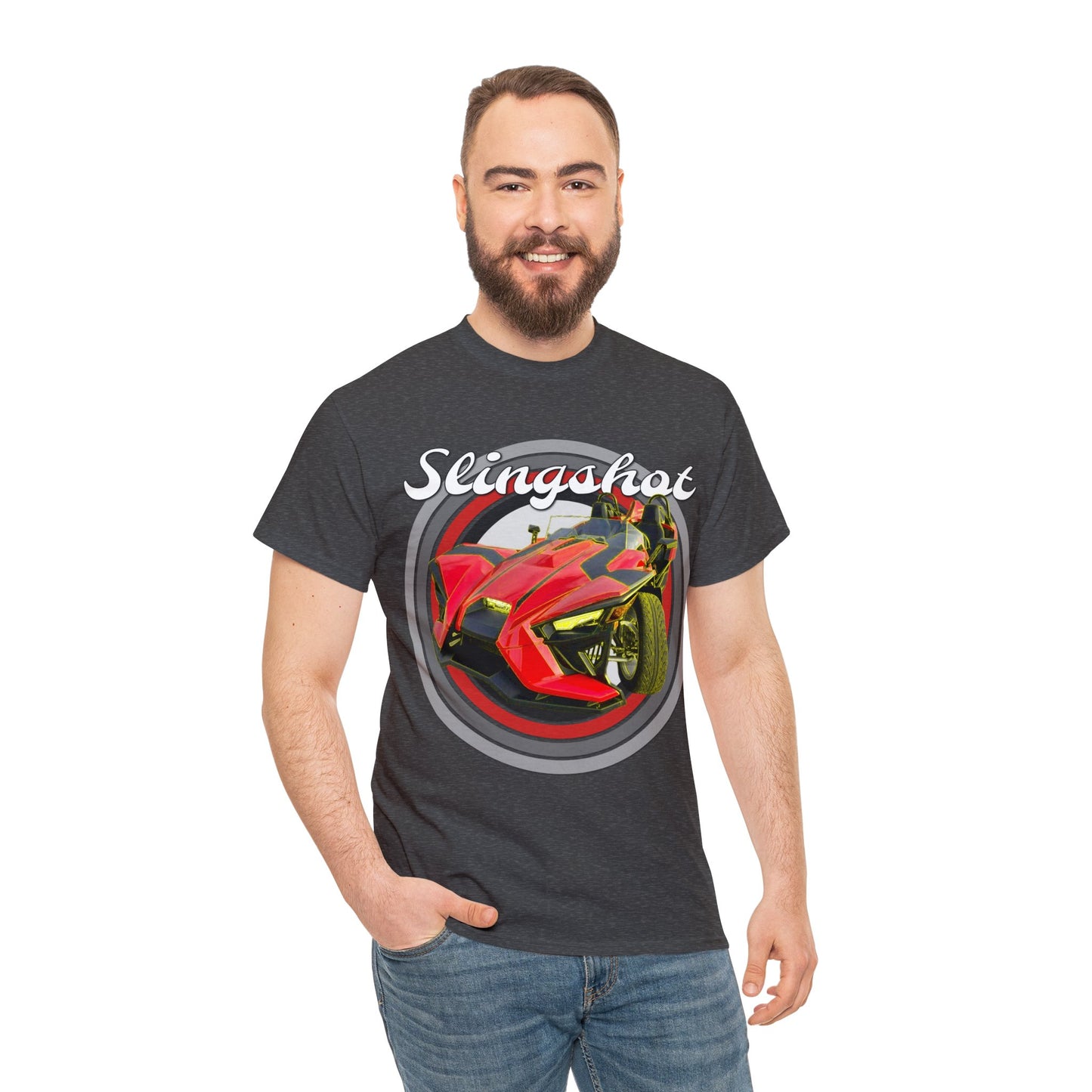 Sling Shot Three Wheel Car, Slingshot Convertible Heavy Cotton Tee