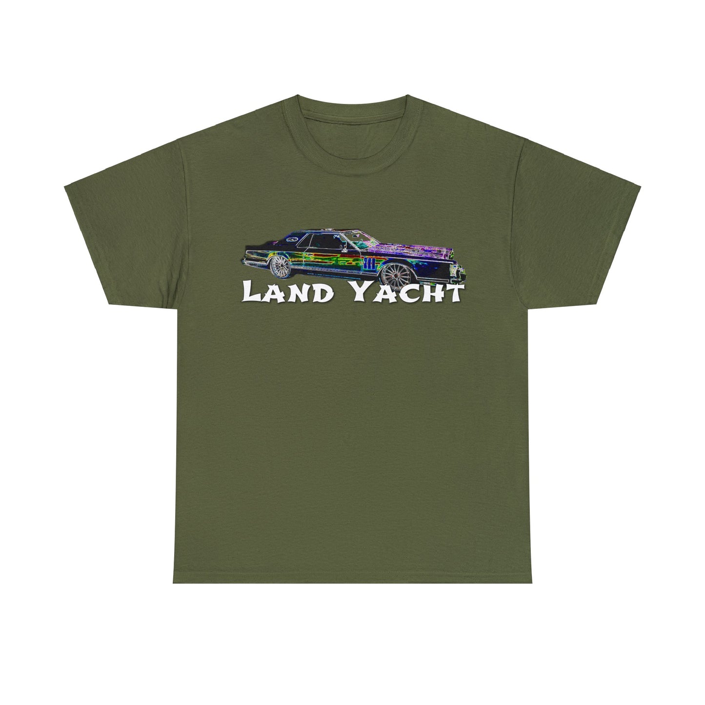 Land Yacht, Mark 5, Mark V, Vintage Car, Antique Automobile, American Car Heavy Cotton Tee