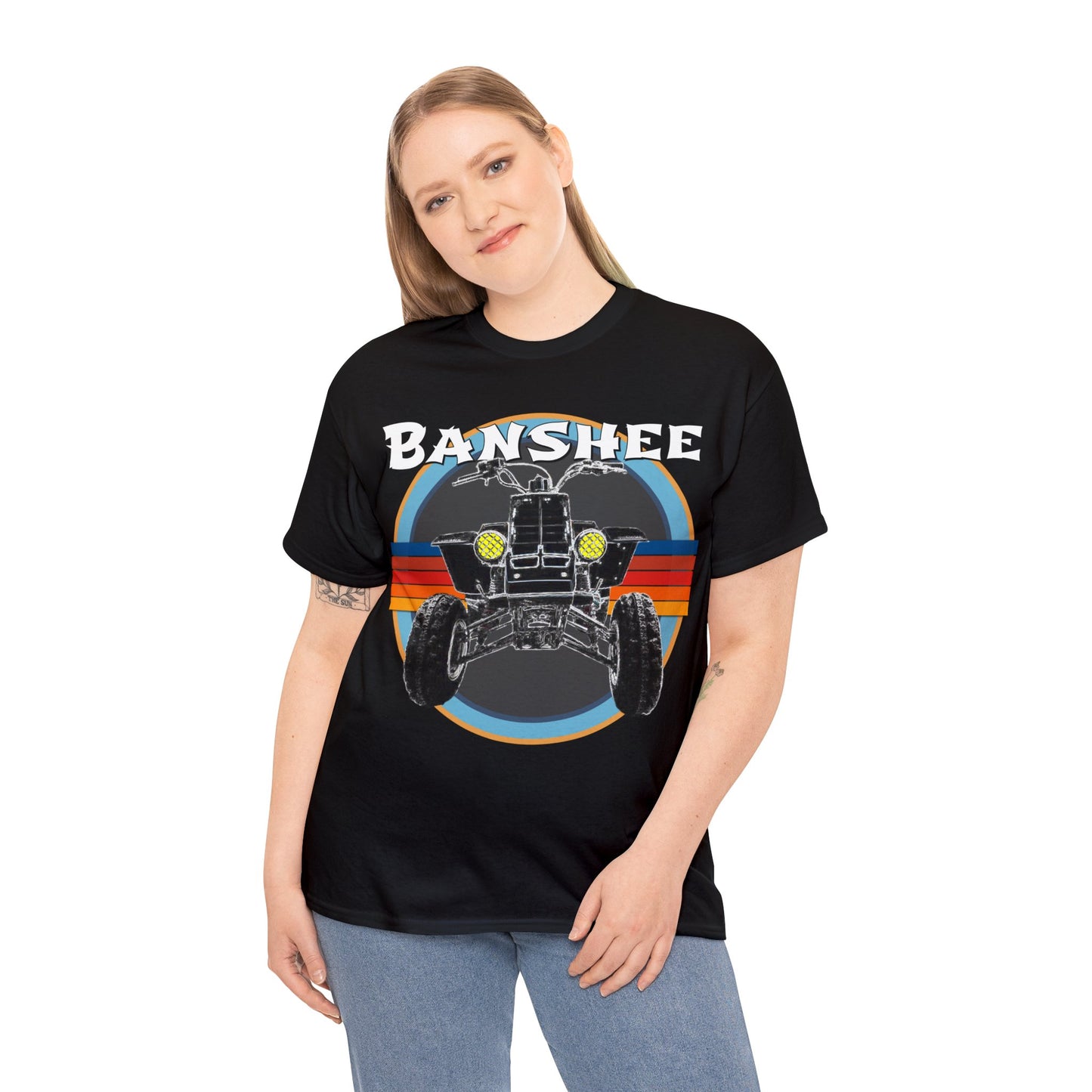 Banshee Quad ATV, Banshee Four Wheeler, Quad Bike Heavy Cotton Tee