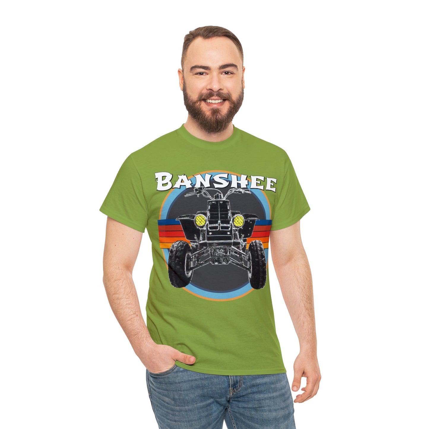 Banshee Quad ATV, Banshee Four Wheeler, Quad Bike Heavy Cotton Tee