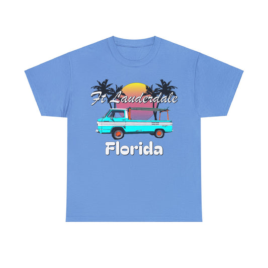 Fort Lauderdale Florida, Fort Lauderdale Beach Vacation, Vintage Fort Lauderdale Heavy Cotton Tee