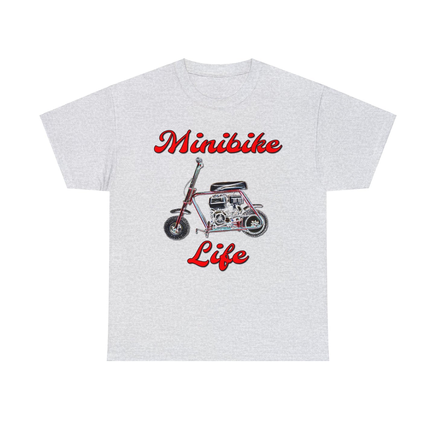 Mini Bike, Scooter, Vintage Moped, Manco Streaker, Mini Motorcycle Heavy Cotton Tee