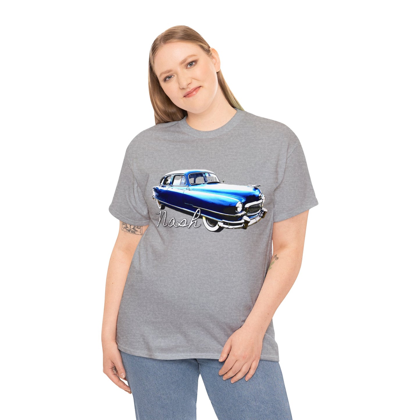 Nash Car, Vintage Car, Retro American Car, Mercury Heavy Cotton Tee