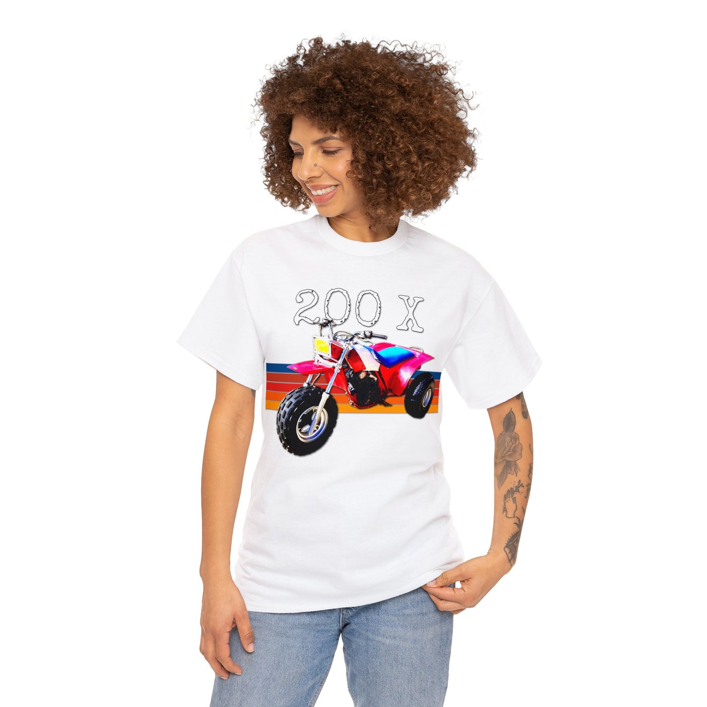 1985 Vintage Retro Three Wheeler ATV ATC 200x Heavy Cotton Tee