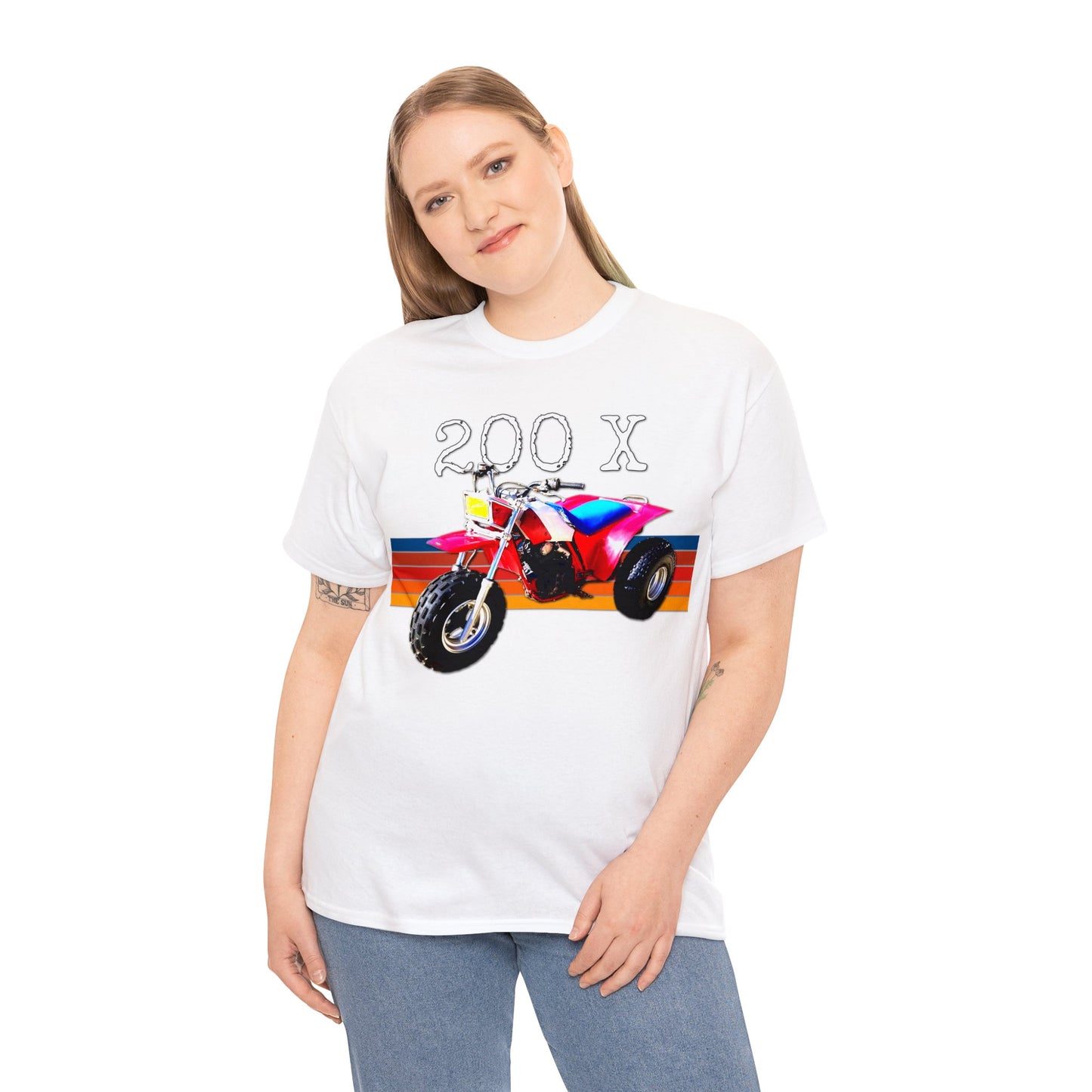 1985 Vintage Retro Three Wheeler ATV ATC 200x Heavy Cotton Tee