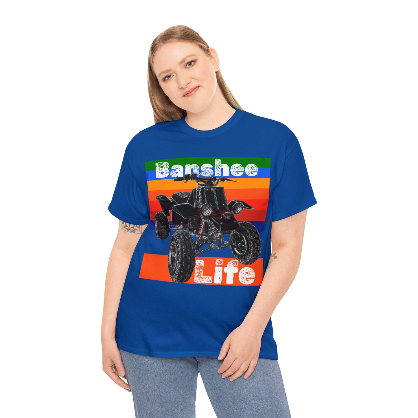 Banshee Quad ATV, Banshee Four Wheeler, Quad Bike Heavy Cotton Tee