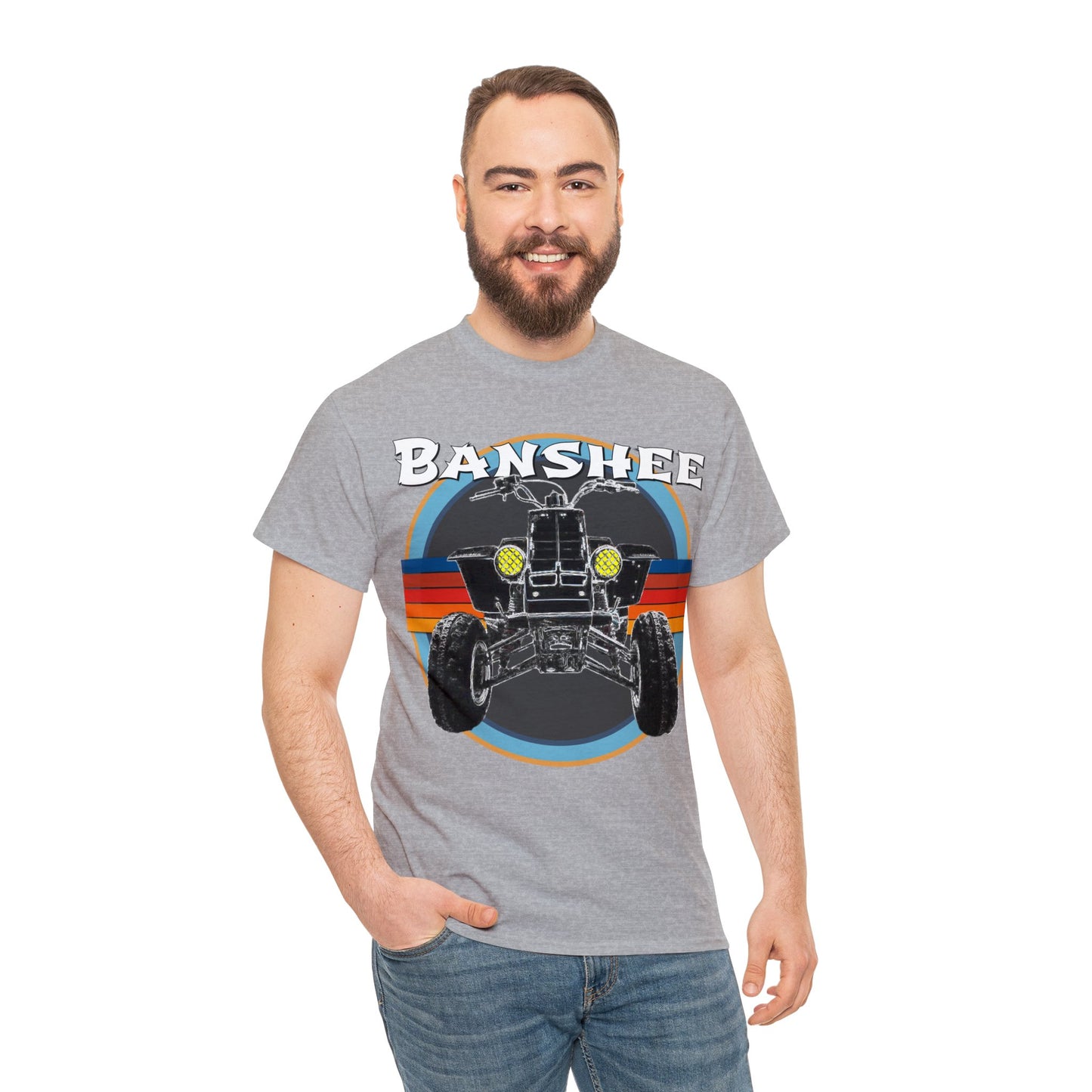 Banshee Quad ATV, Banshee Four Wheeler, Quad Bike Heavy Cotton Tee