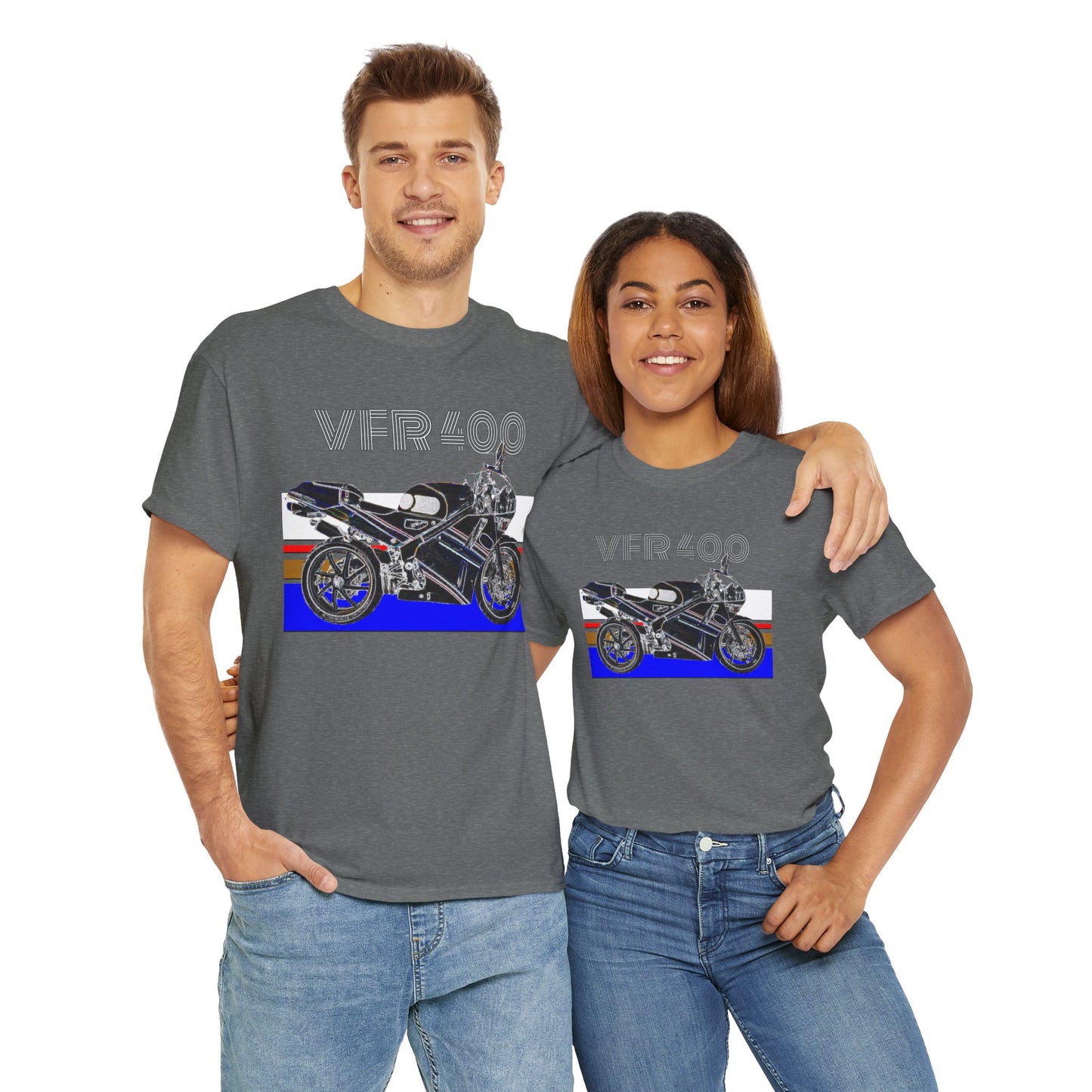 VFR 400 Motorcycle, Street Bike, Street Motorcycle, Sport Bike Heavy Cotton Tee