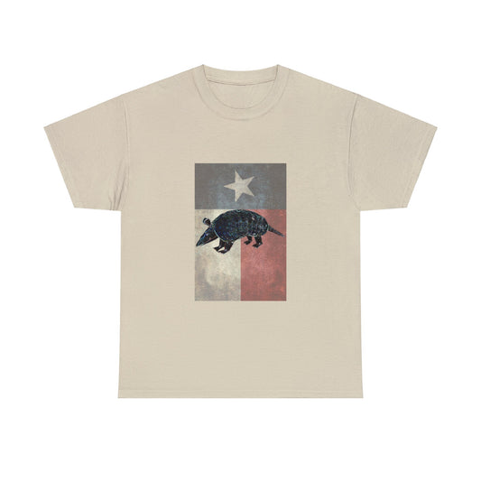 Vintage Texas Flag Armadillo Heavy Cotton Tee