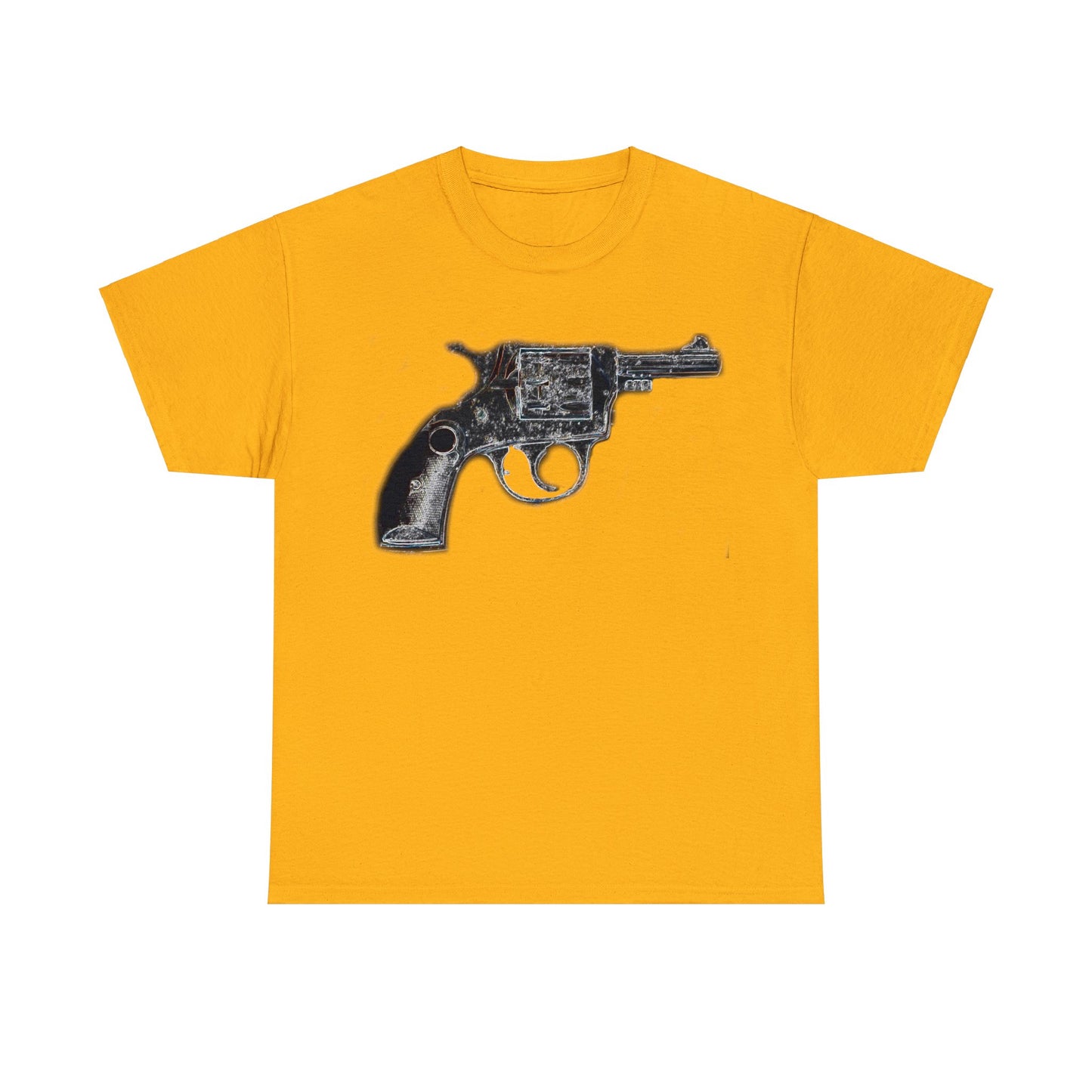 Vintage Pistol Revolver 22 Caliber Heavy Cotton Tee