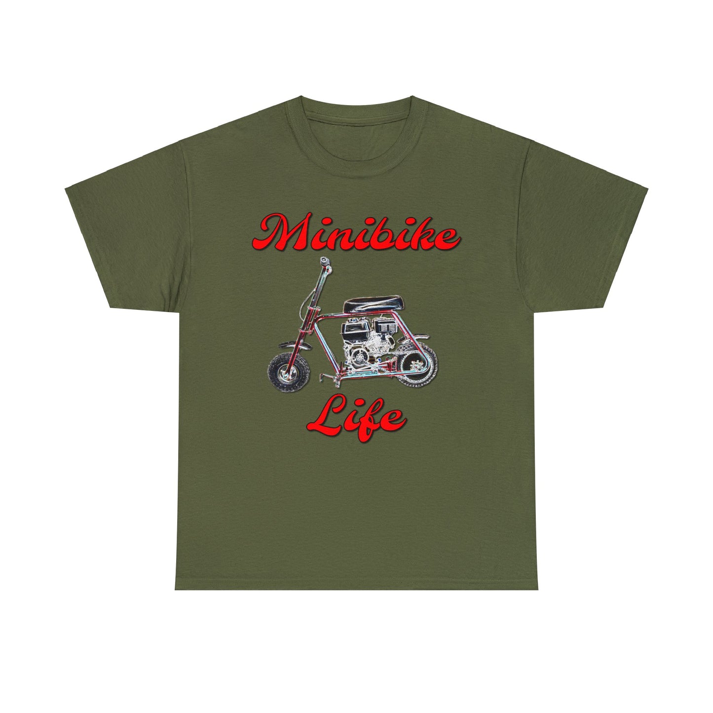 Mini Bike, Scooter, Vintage Moped, Manco Streaker, Mini Motorcycle Heavy Cotton Tee