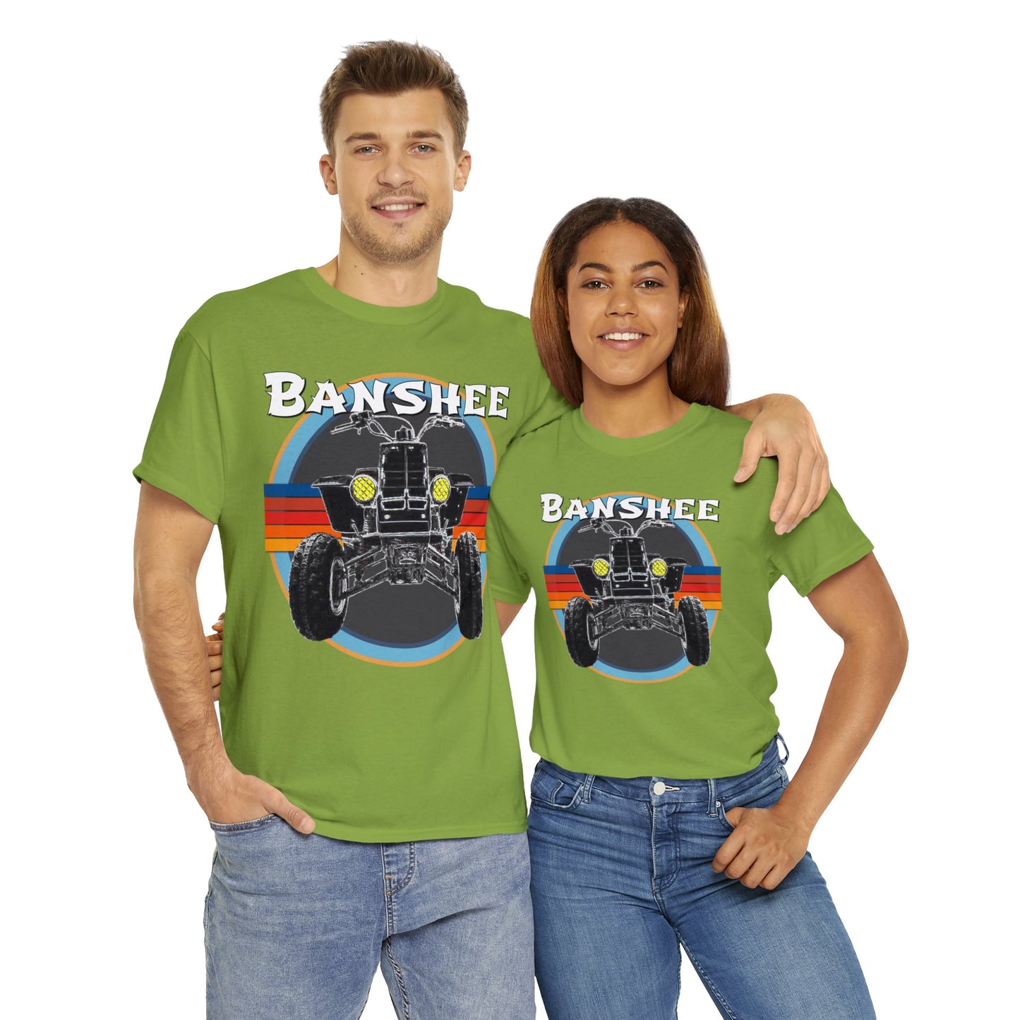 Banshee Quad ATV, Banshee Four Wheeler, Quad Bike Heavy Cotton Tee