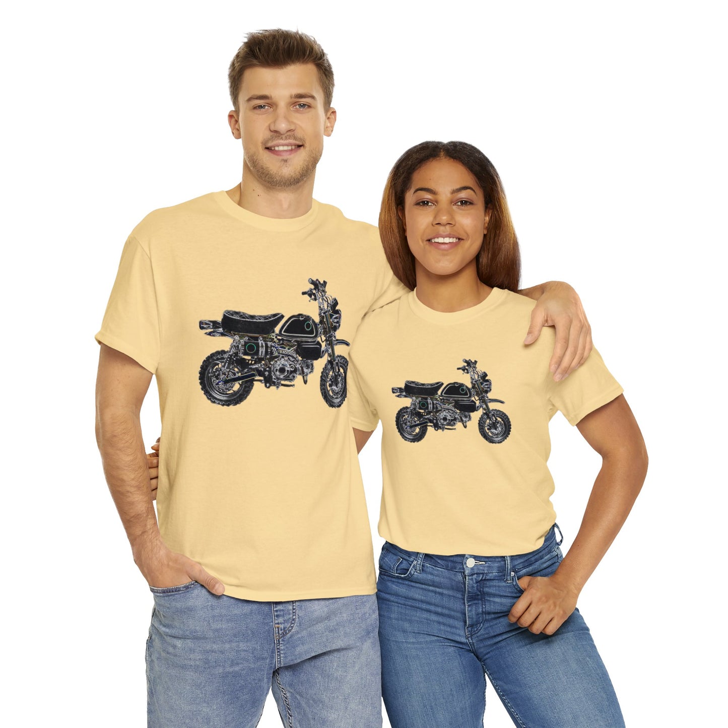 125Z Monkey Motorcycle, Mini Bike, Motocross, Off Road Heavy Cotton Tee