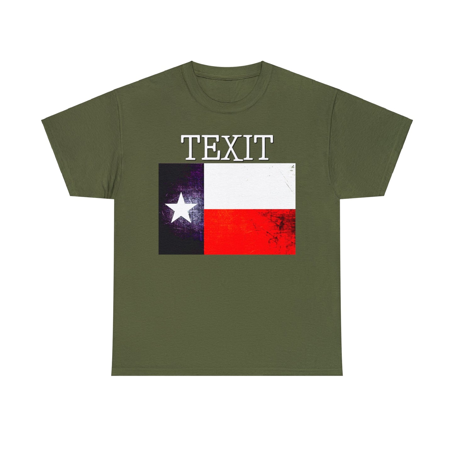 Texit Texas Flag Texas Independence Heavy Cotton Tee