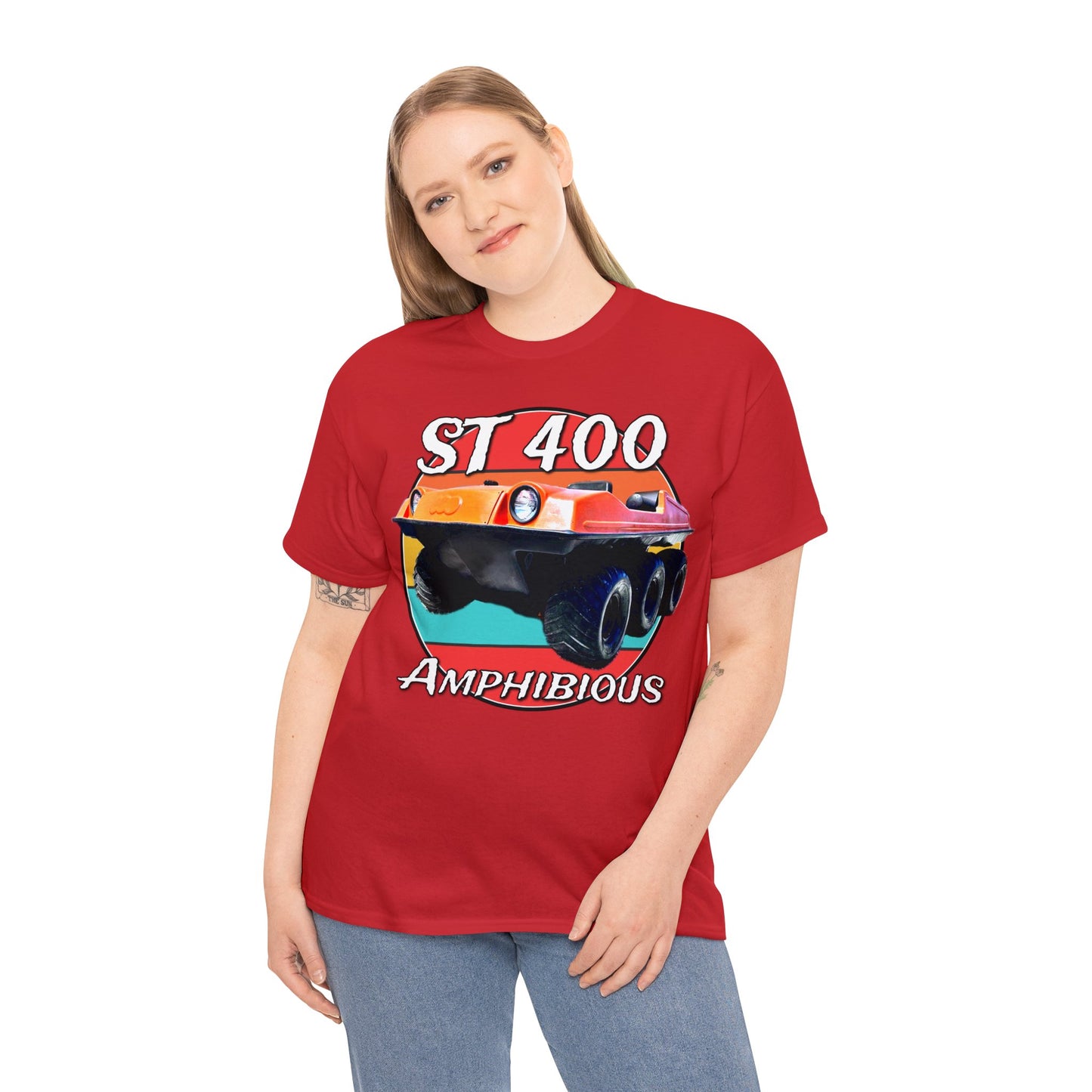 ST400 Amphibious 6x6 Vintage All Terrain Vehicle Heavy Cotton Tee