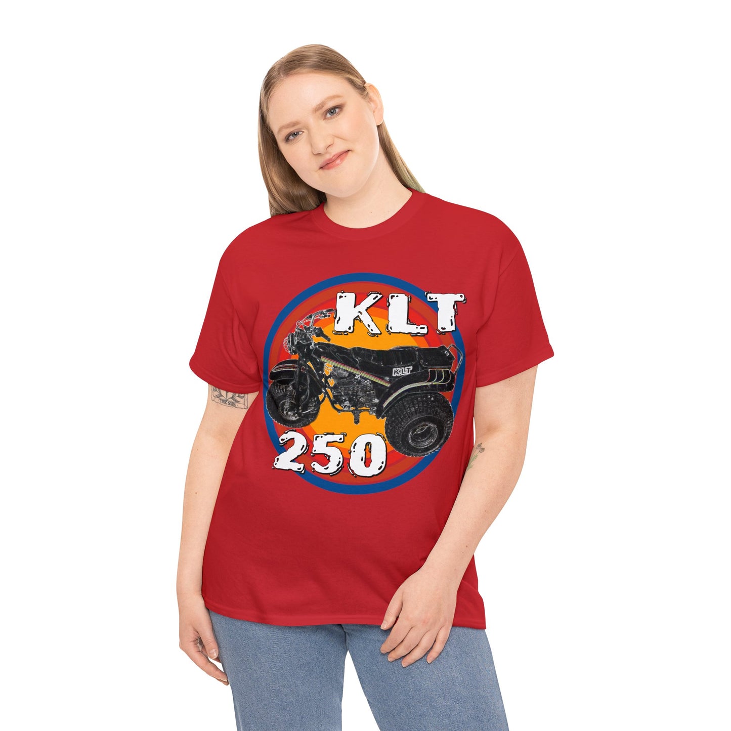 Vintage 1982 KLT 250 A Retro Three Wheeler ATV ATC Heavy Cotton Tee