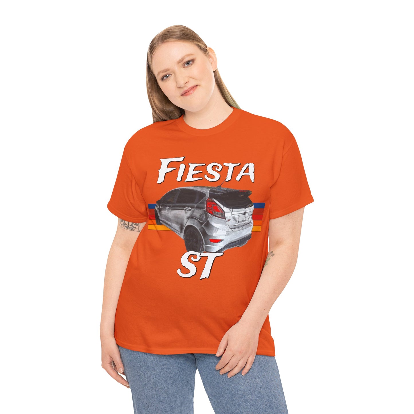 Fiesta ST Hot Hatch Turbo Charged Hatchback Sports Car Heavy Cotton Tee