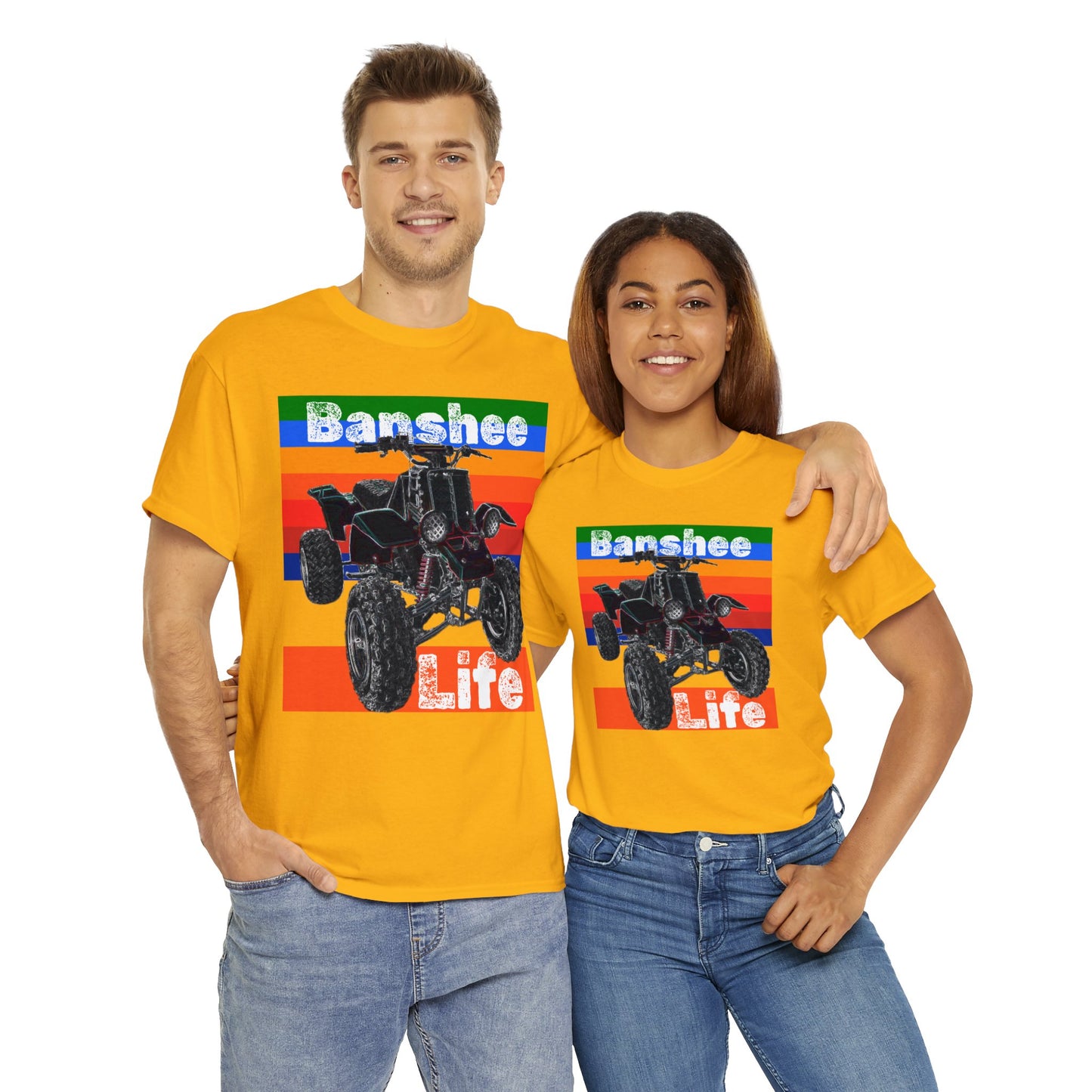 Banshee Quad ATV, Banshee Four Wheeler, Quad Bike Heavy Cotton Tee