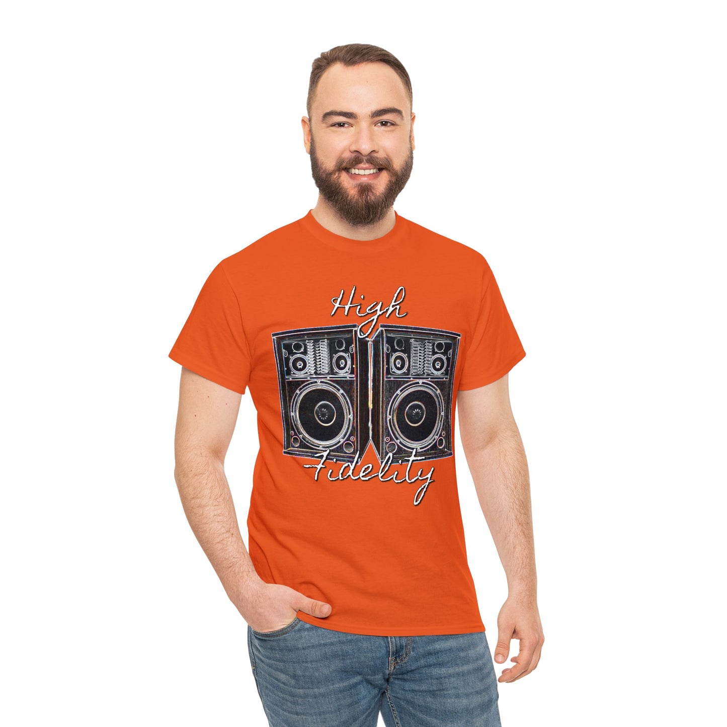 Audiophile, Vintage Stereo Speakers, High Fidelity, Lover of Music, Vintage Heavy Cotton Tee