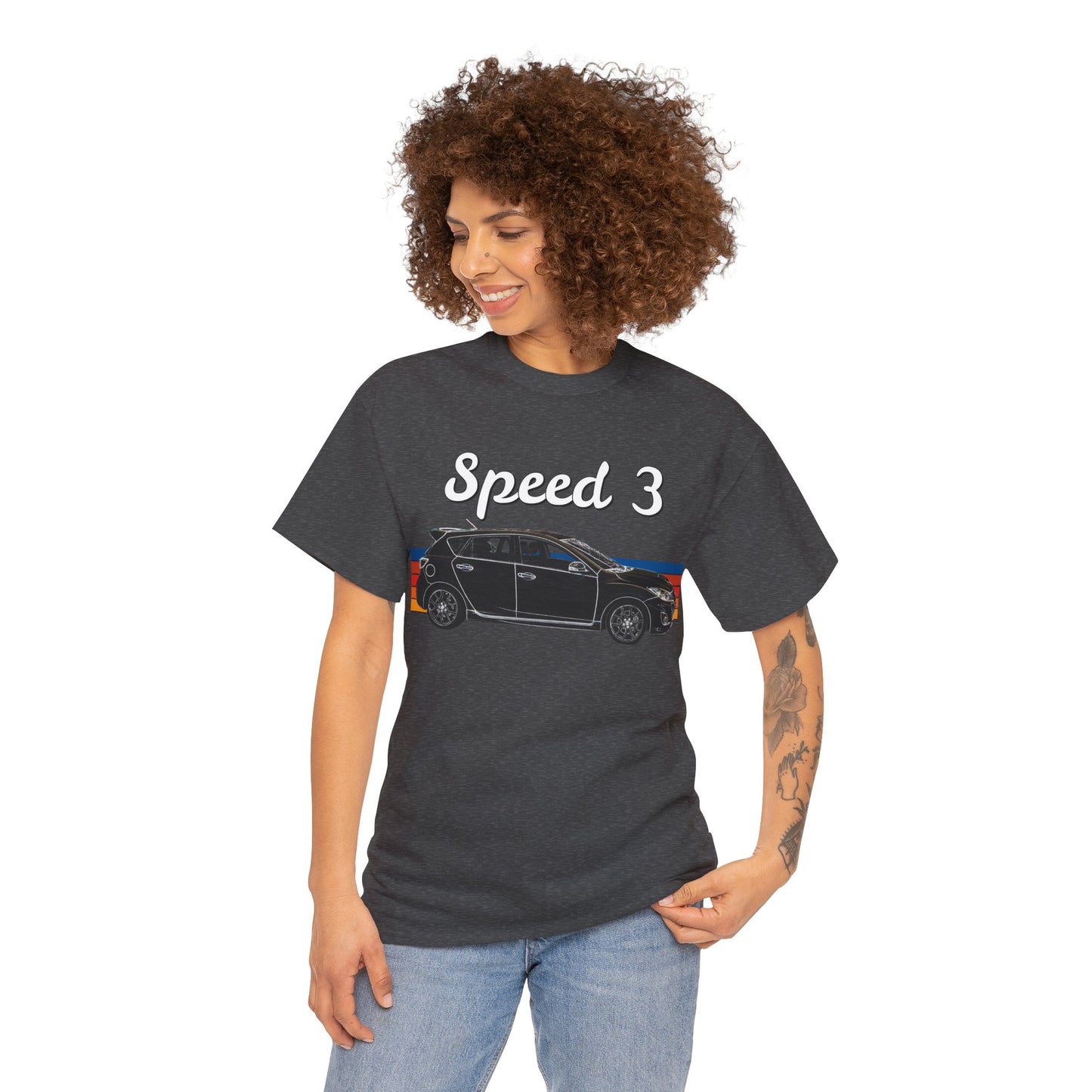 Speed 3 Hot Hatch Turbo Charged Car Subie Heavy Cotton Tee