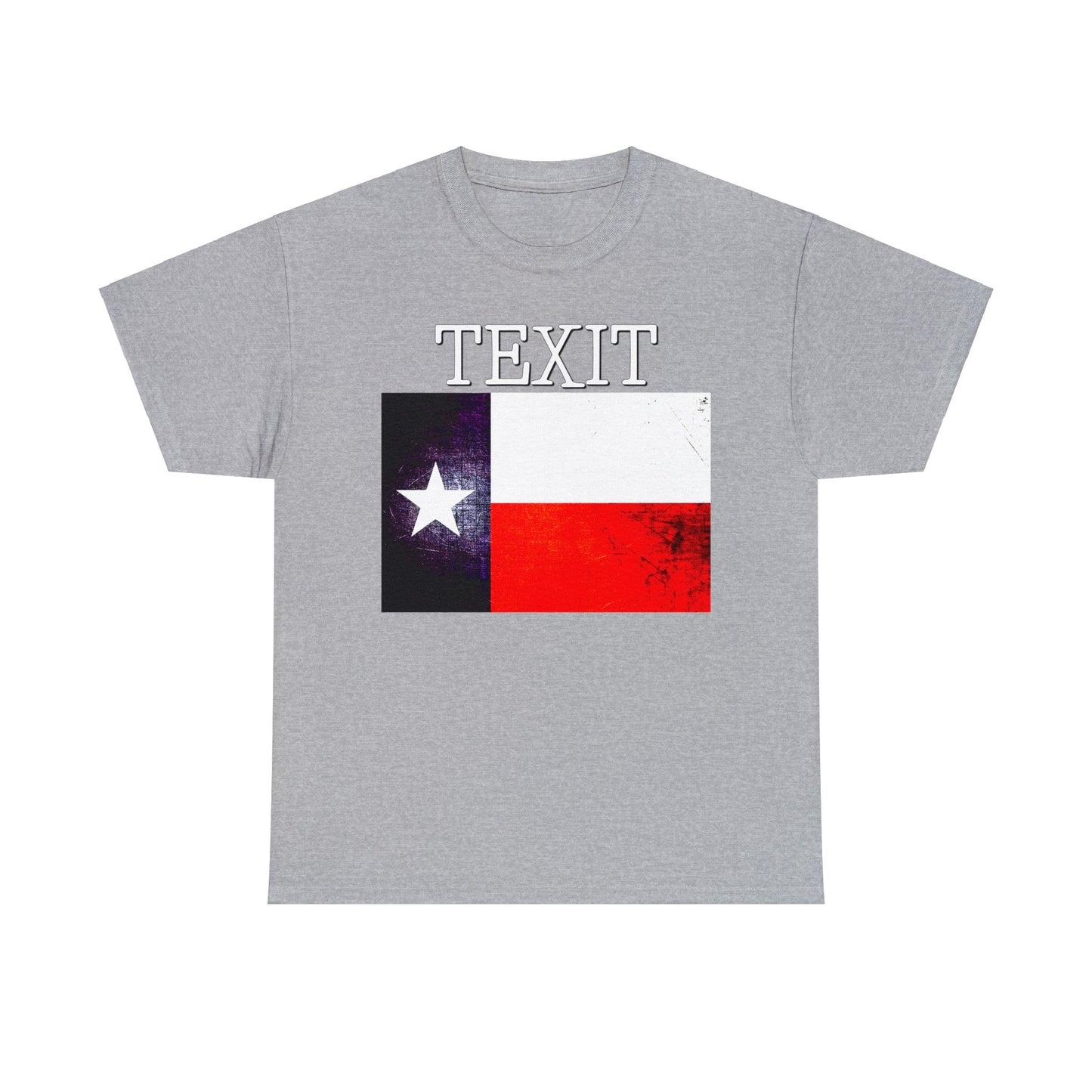 Texit Texas Flag Texas Independence Heavy Cotton Tee