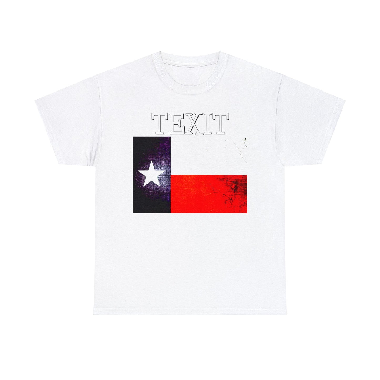 Texit Texas Flag Texas Independence Heavy Cotton Tee