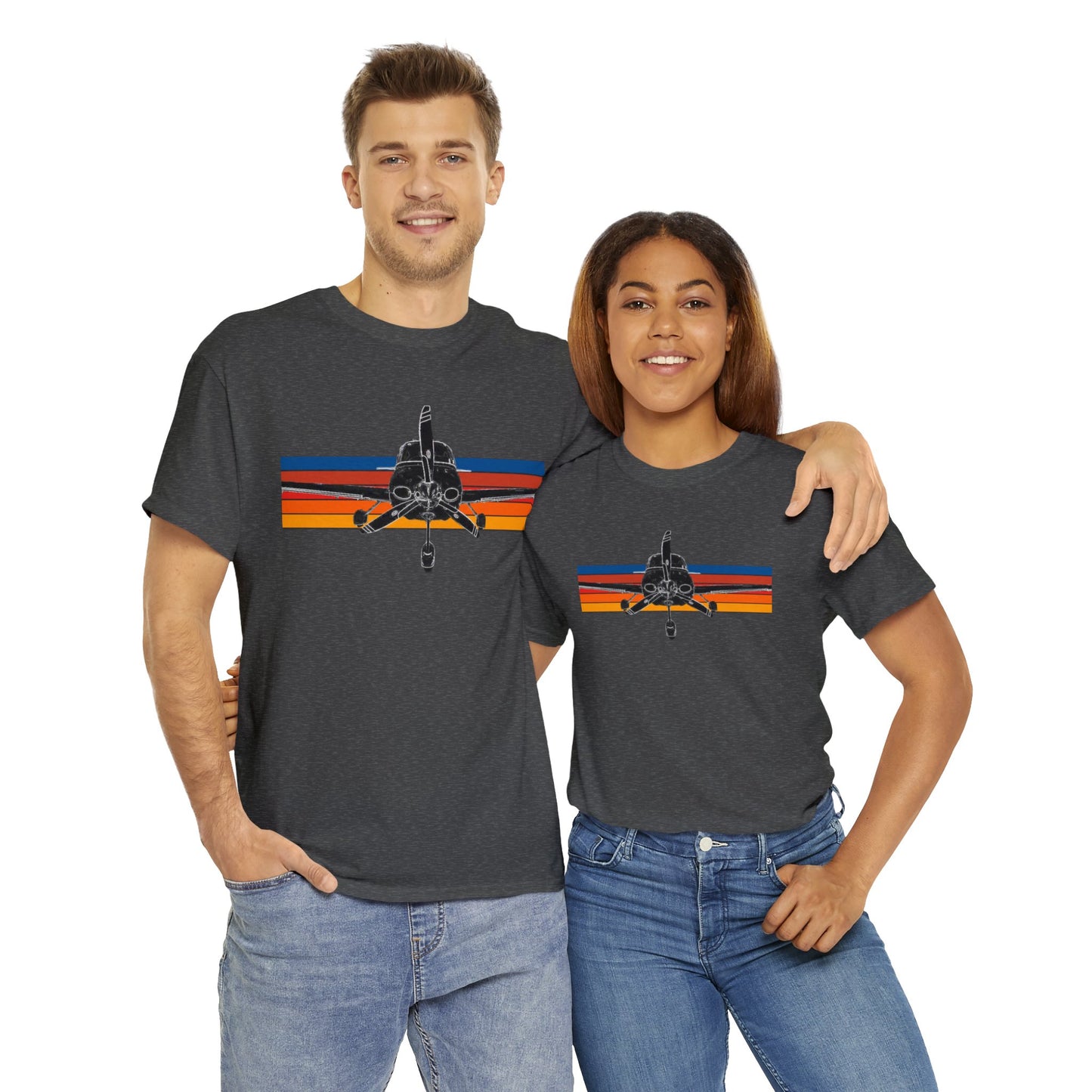 Private Airplane, Prop Plane, SR22 GTS Airplane Heavy Cotton Tee