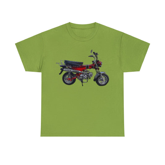 Trail 70 Mini BIke, Vintage Mini Bike, Retro Mini Bike Heavy Cotton Tee