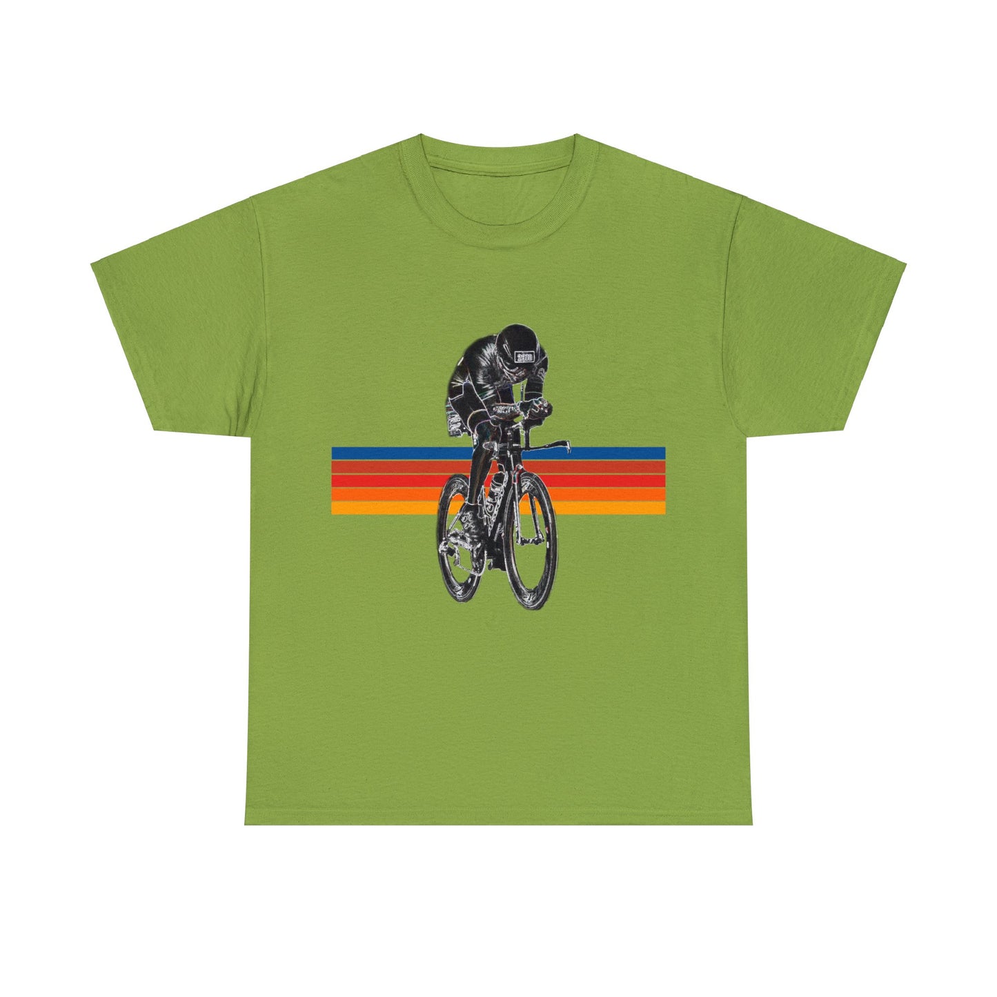 Triathlete, Bike, Road Bike, Racing Bike, Tri Bike Heavy Cotton Tee