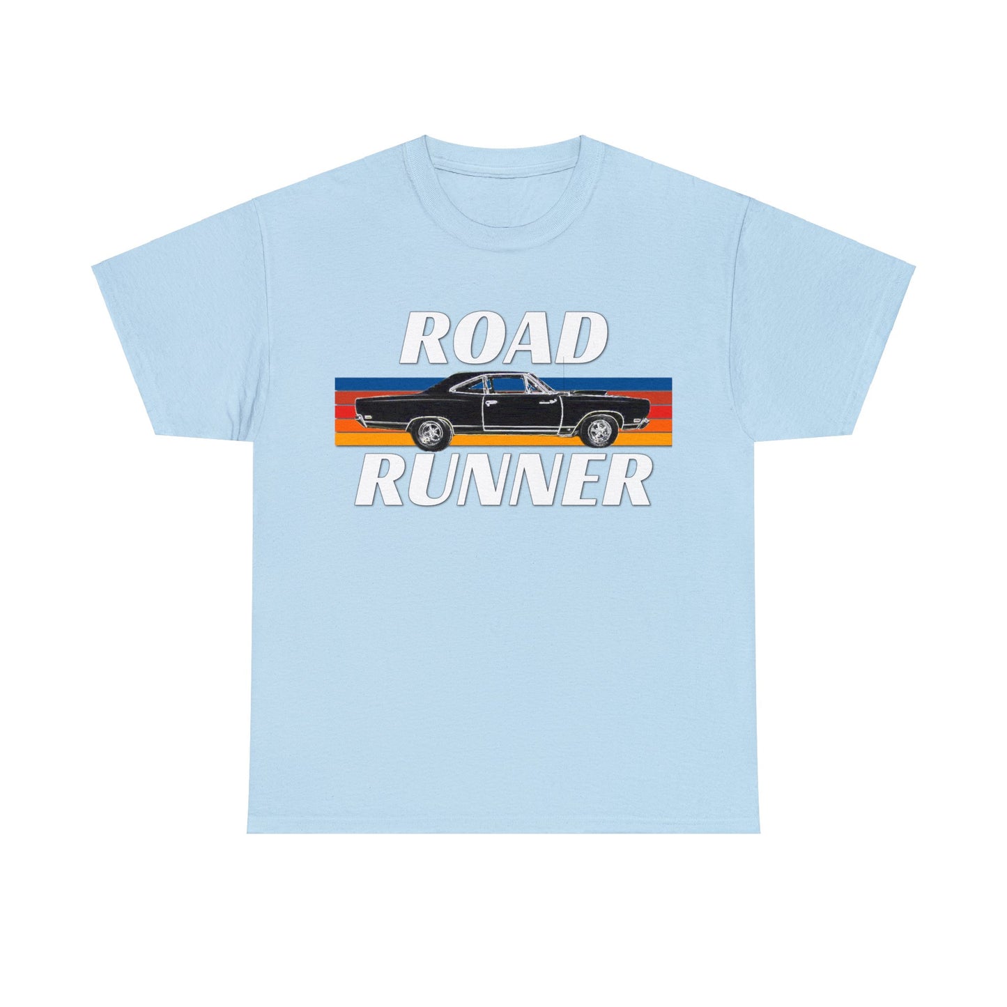 Vintage Road Runner Car, American Muscle Car, USA Muscle Automobile Heavy Cotton Tee