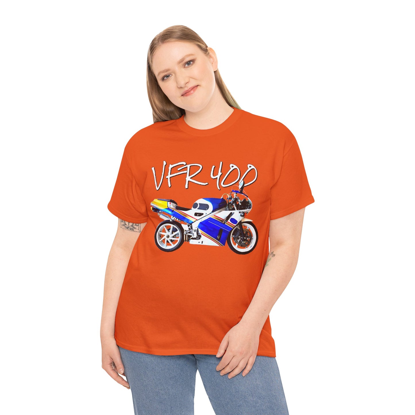 VFR 400 Motorcycle, Street Bike, Street Motorcycle, Sport Bike Heavy Cotton Tee