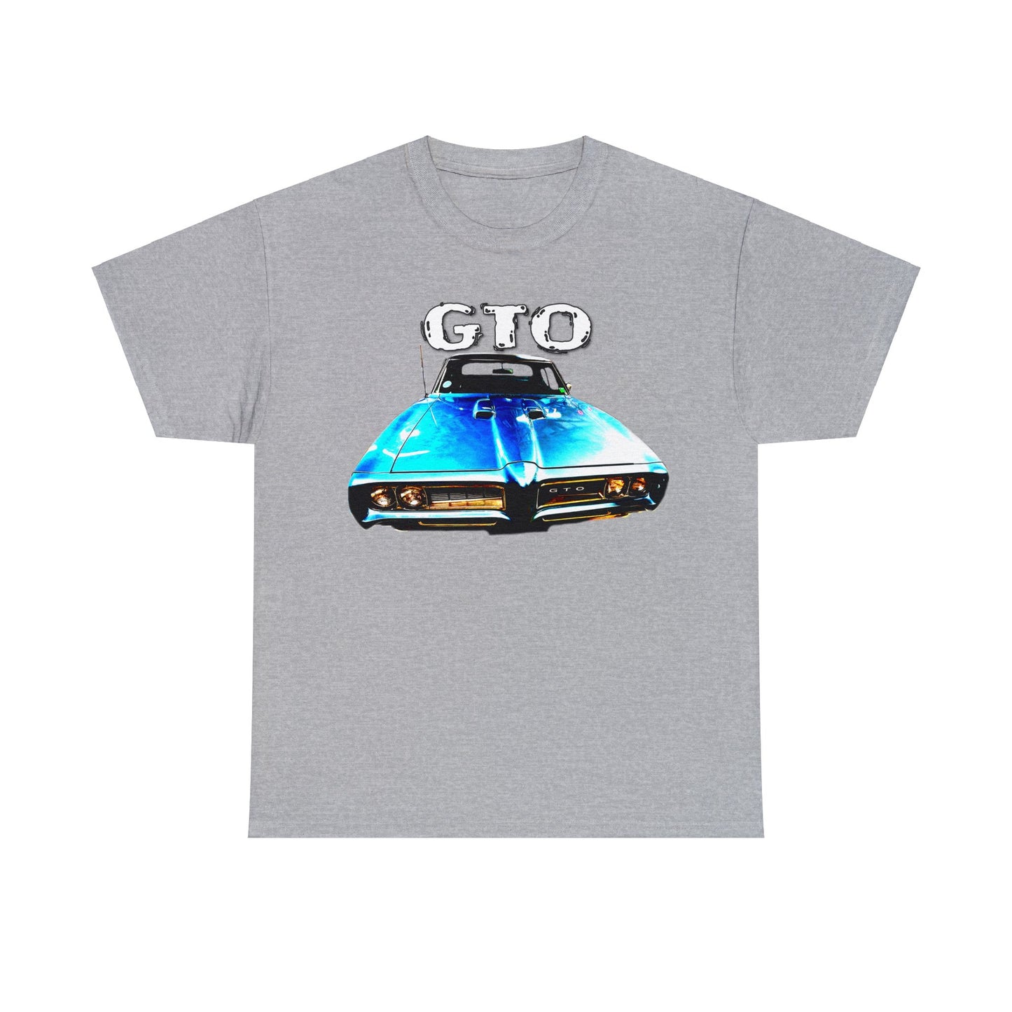 GTO American Muscle Car Vintage Retro Pontiac Heavy Cotton Tee